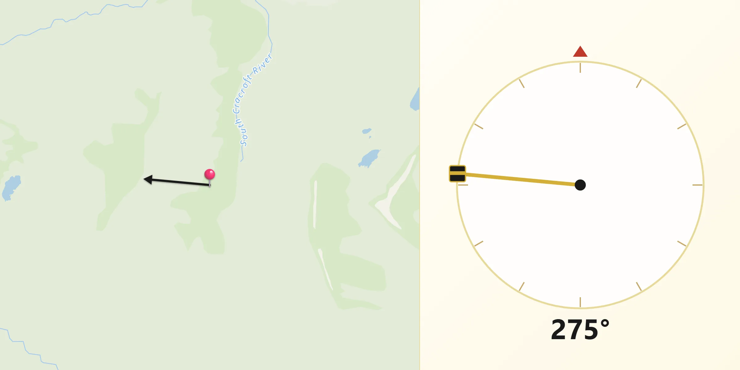 Qibla Direction from Huon Valley