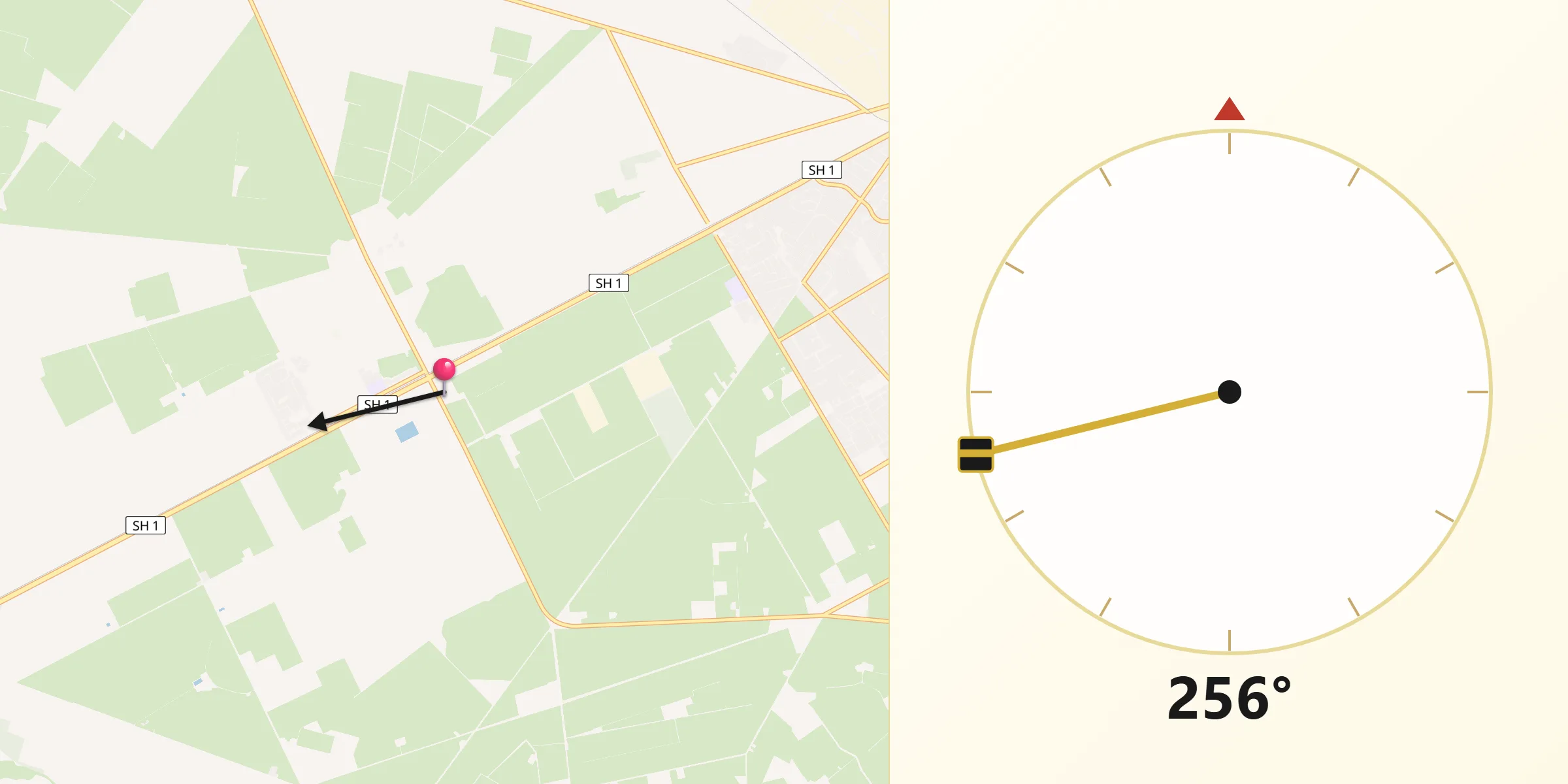 Qibla Direction from Burnham