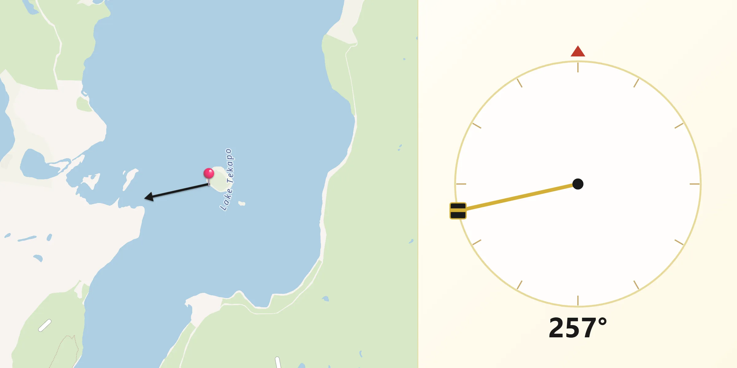 Qibla Direction from Mackenzie
