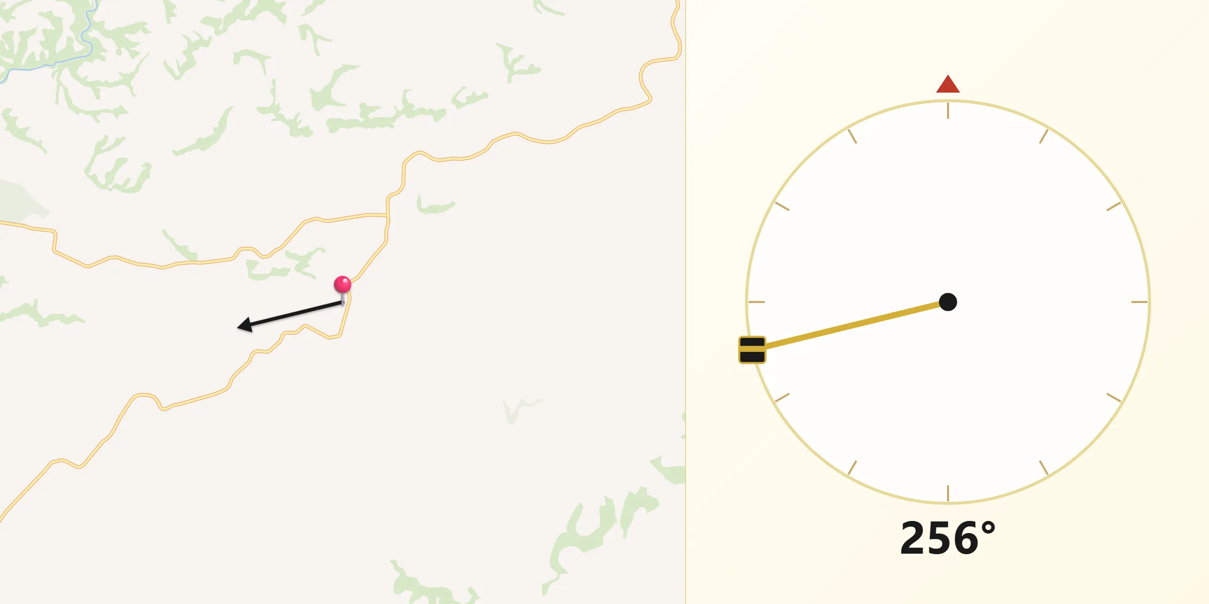 Qibla Direction from Clutha