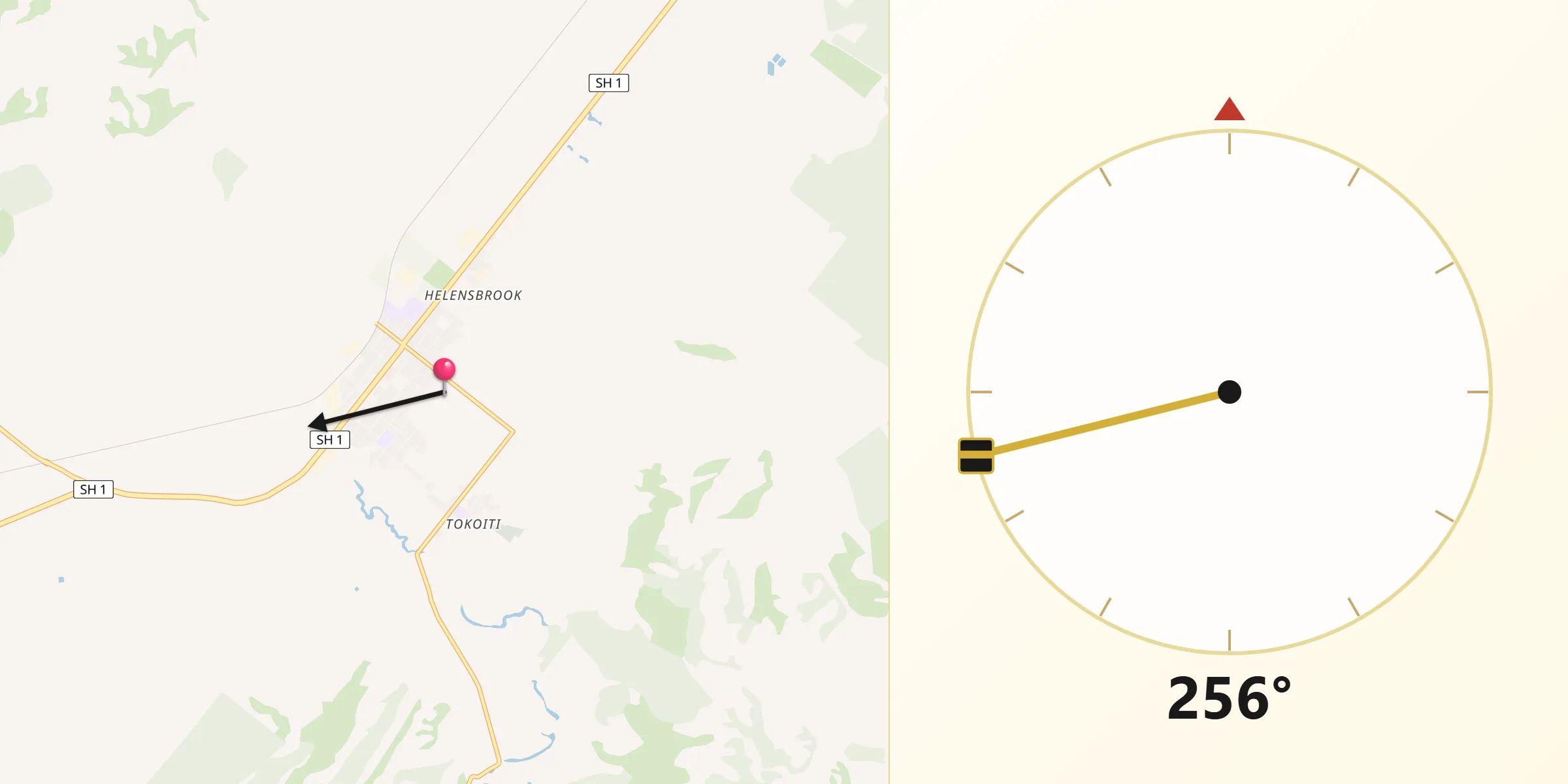 Qibla Direction from Milton
