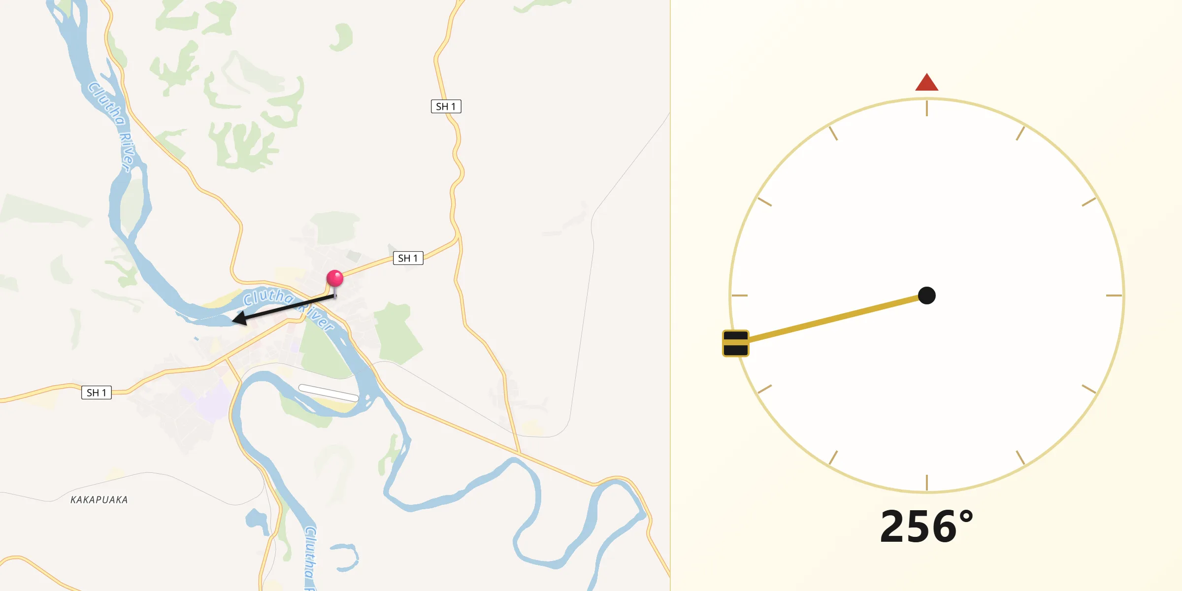 Qibla Direction from Balclutha