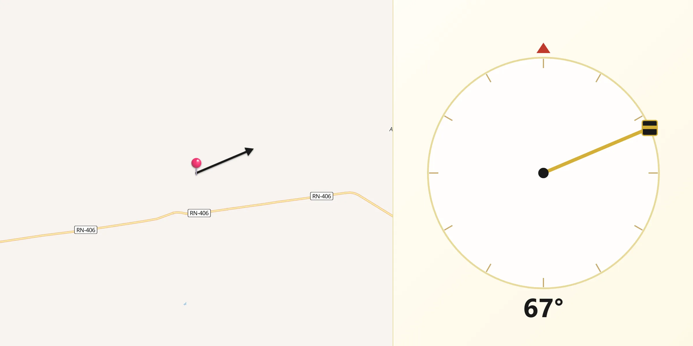 Direção da Qibla a partir de Afonso Bezerra