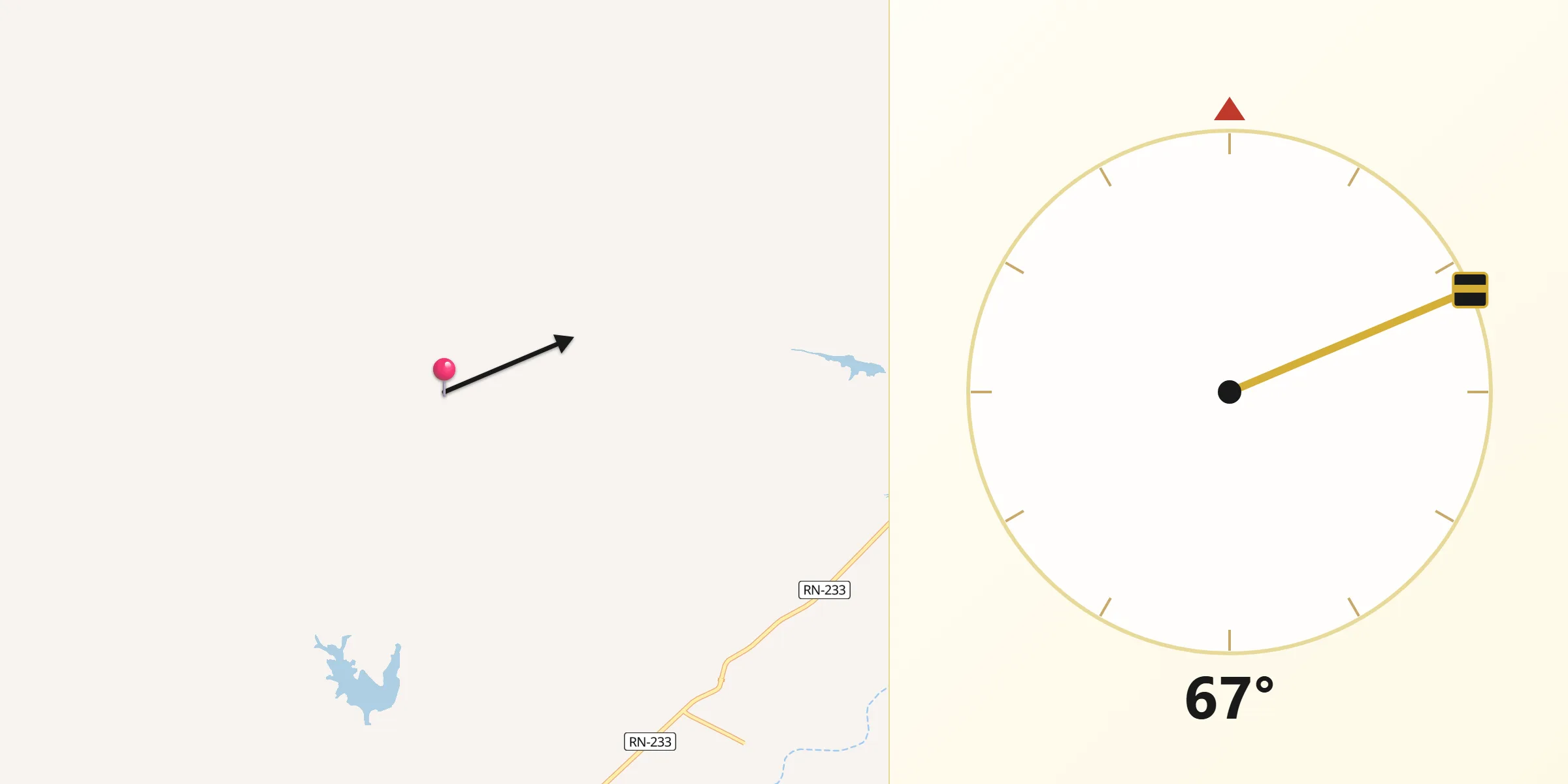 Direção da Qibla a partir de Paraú