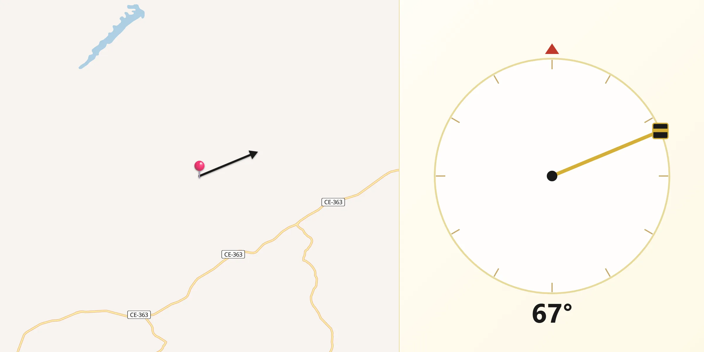 Direção da Qibla a partir de Mombaça