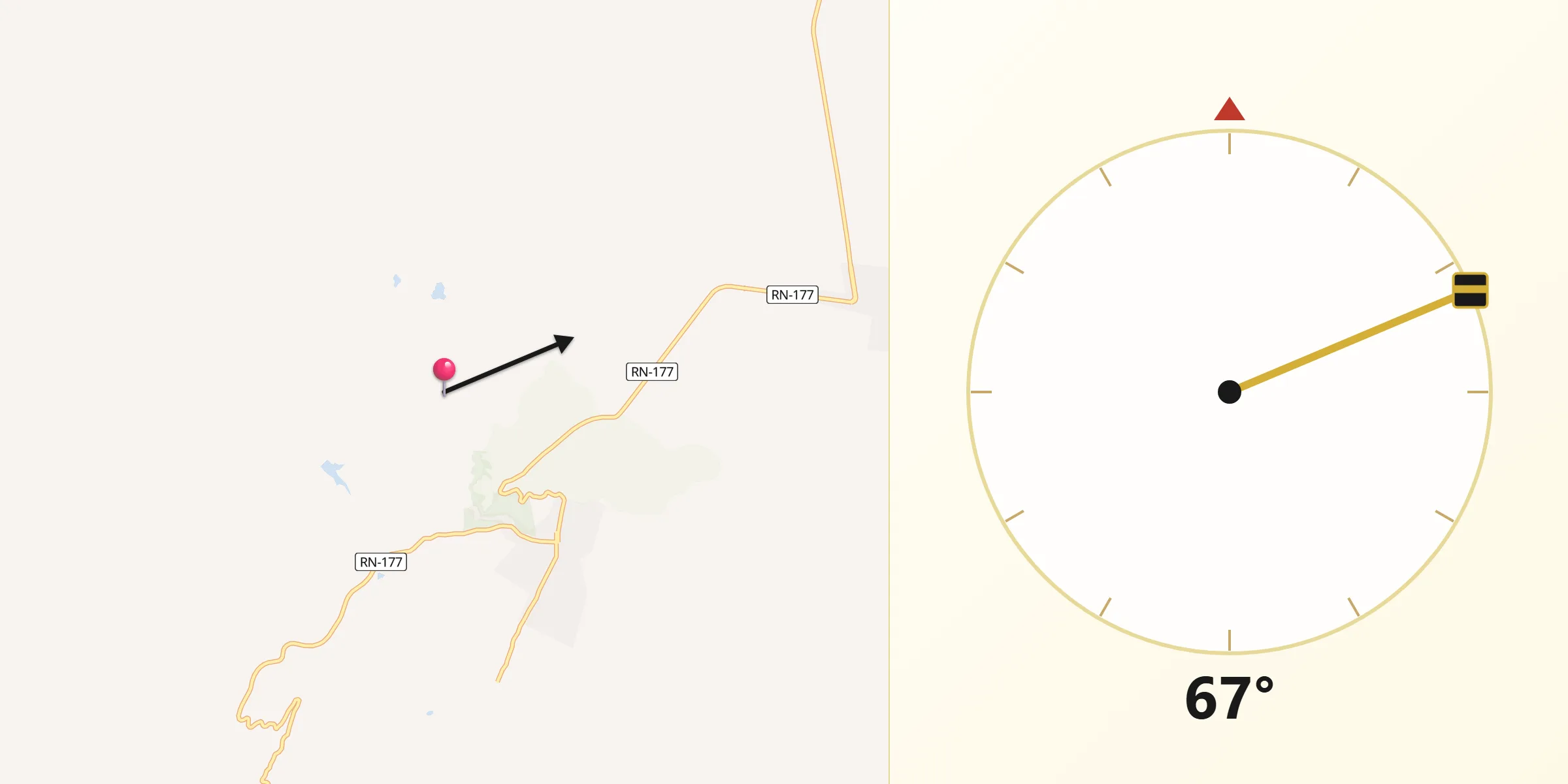 Direção da Qibla a partir de Portalegre