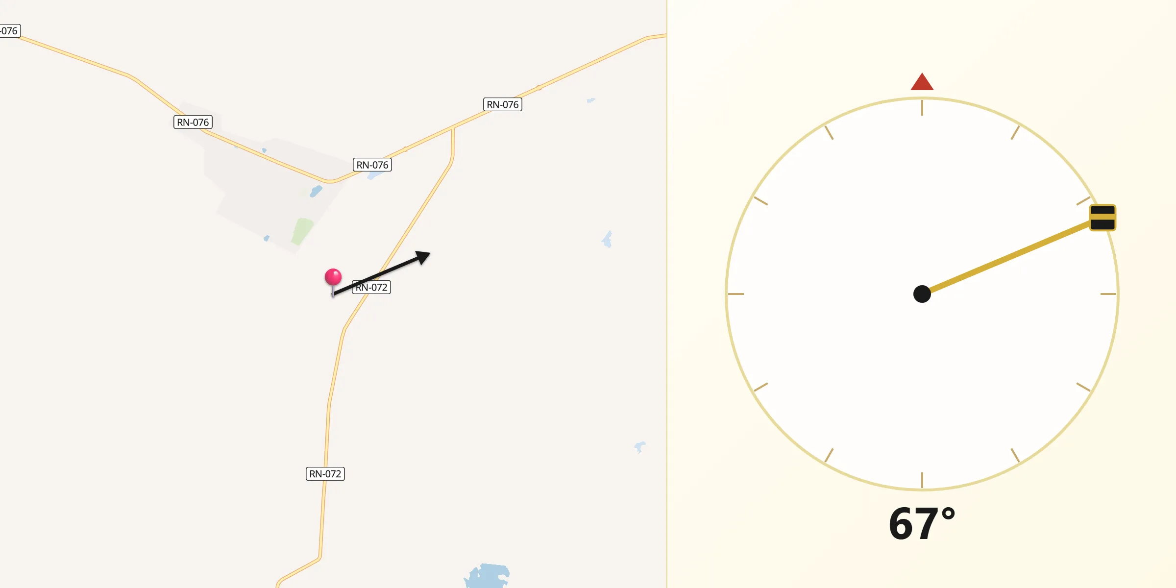 Direção da Qibla a partir de Umarizal