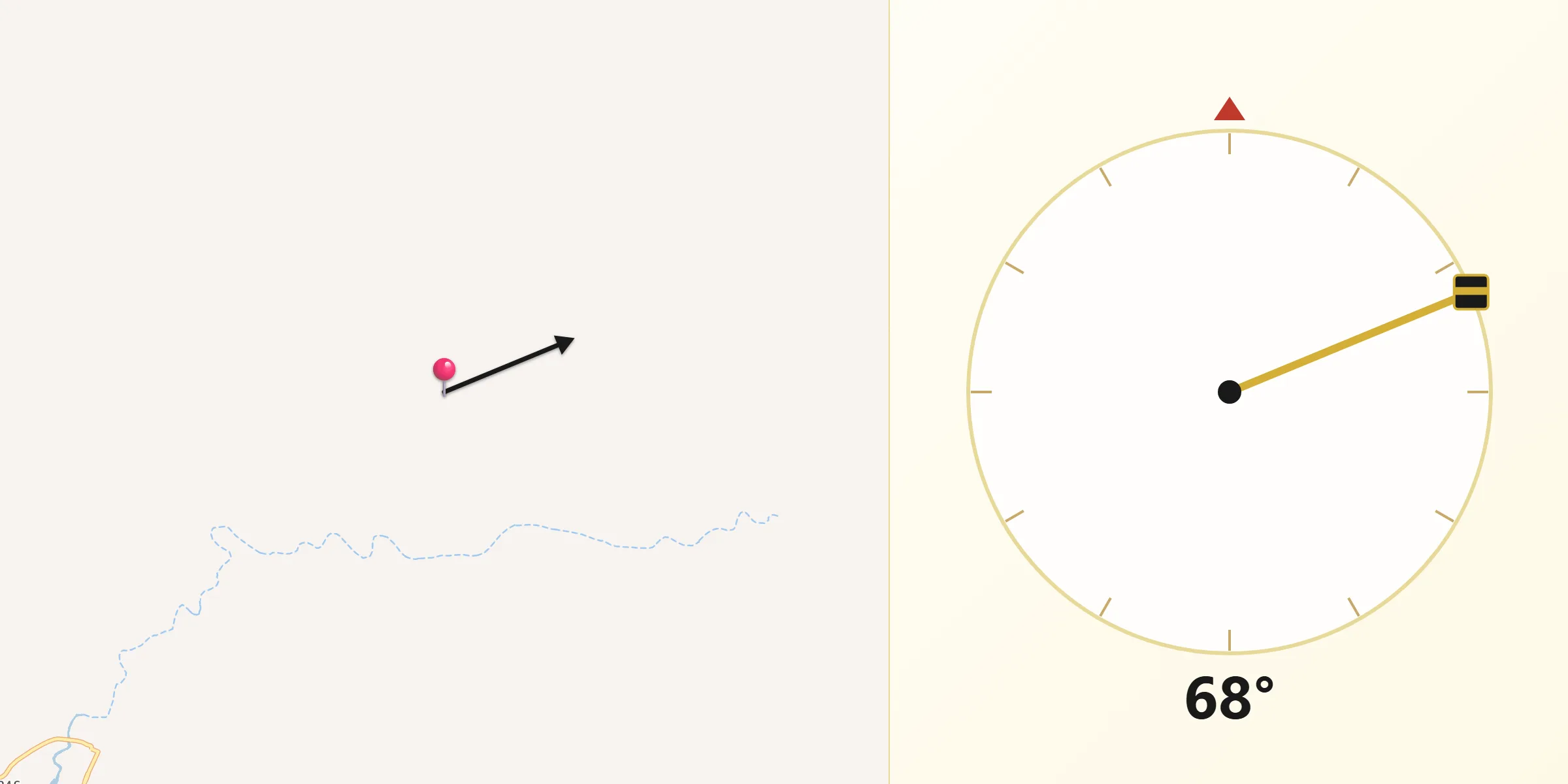 Direção da Qibla a partir de São Luis do Piauí