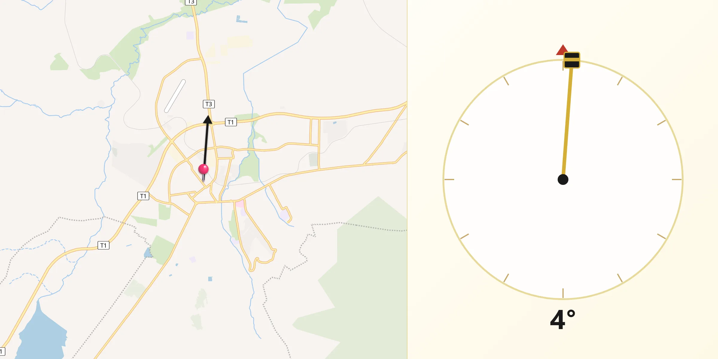 Qibla Direction from Morogoro