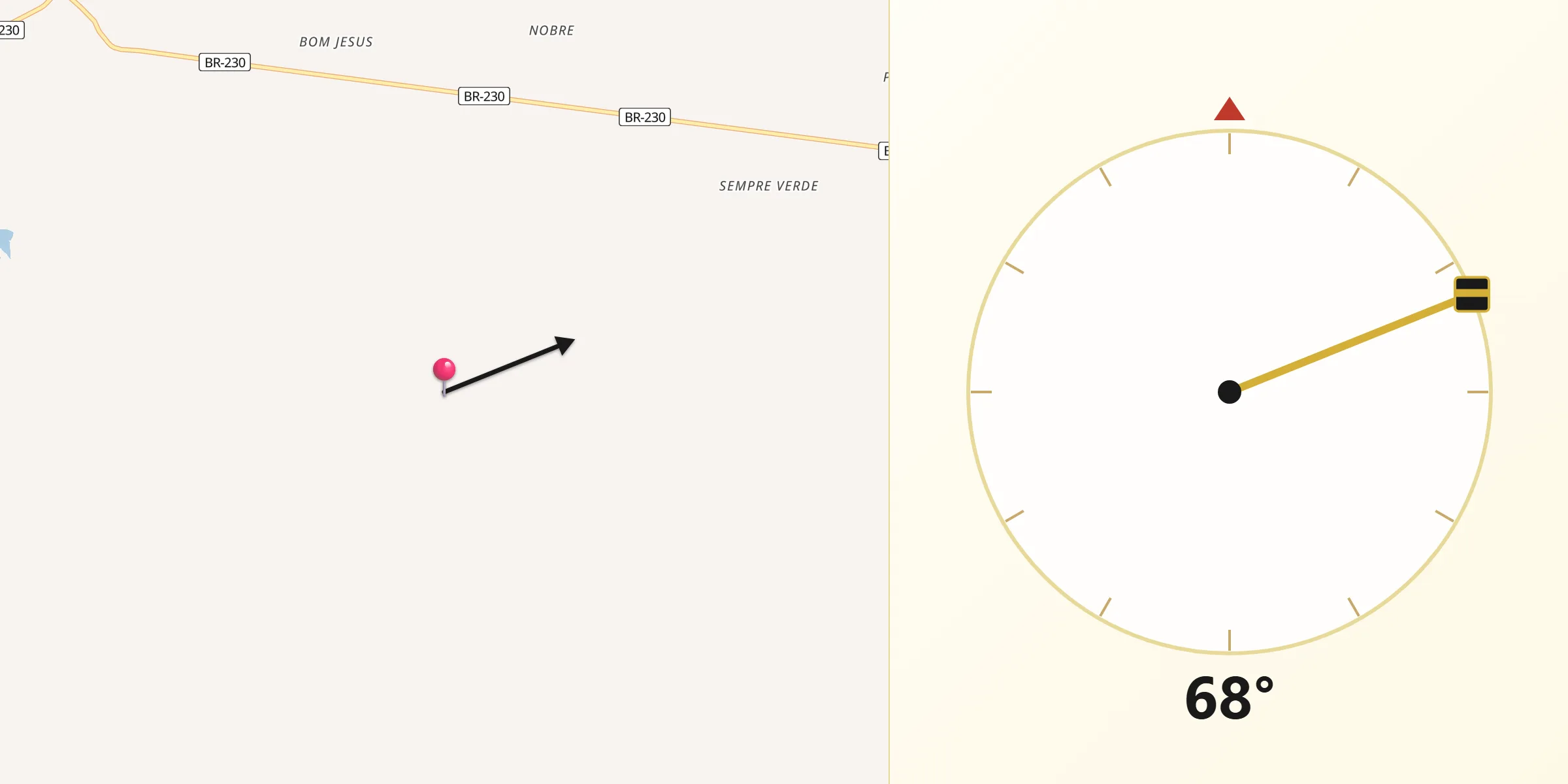 Direção da Qibla a partir de São Domingos do Azeitão