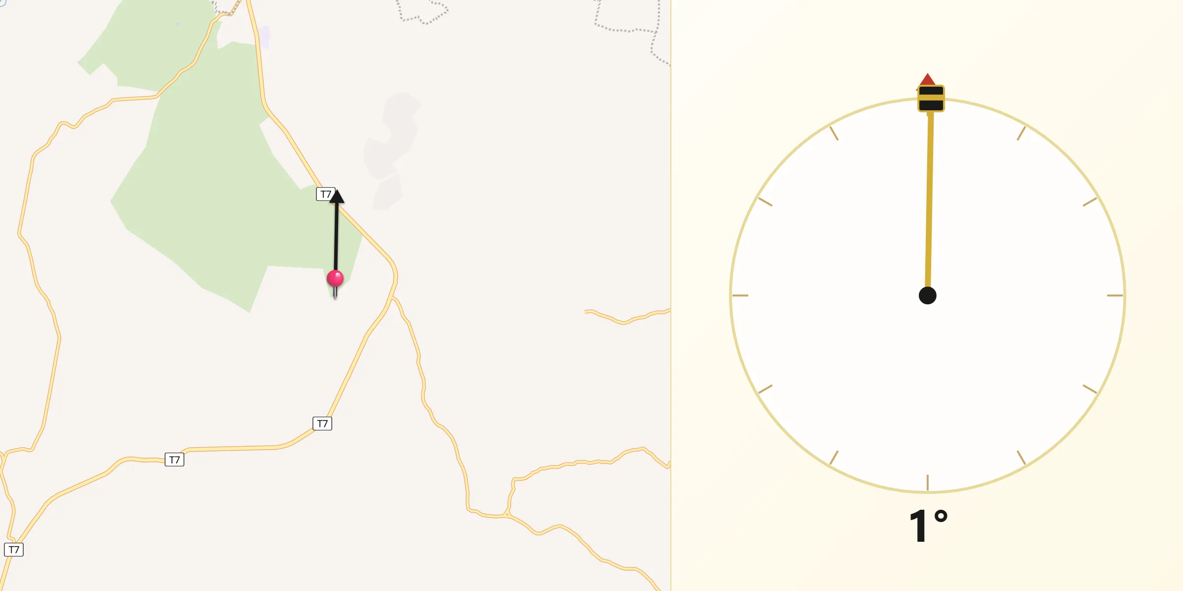 Qibla Direction from Vikindu