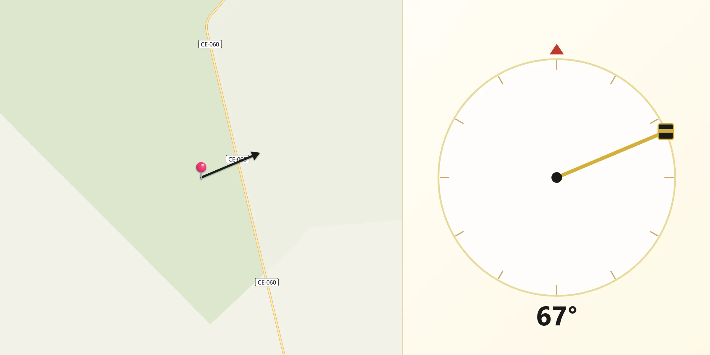 Direção da Qibla a partir de Barbalha
