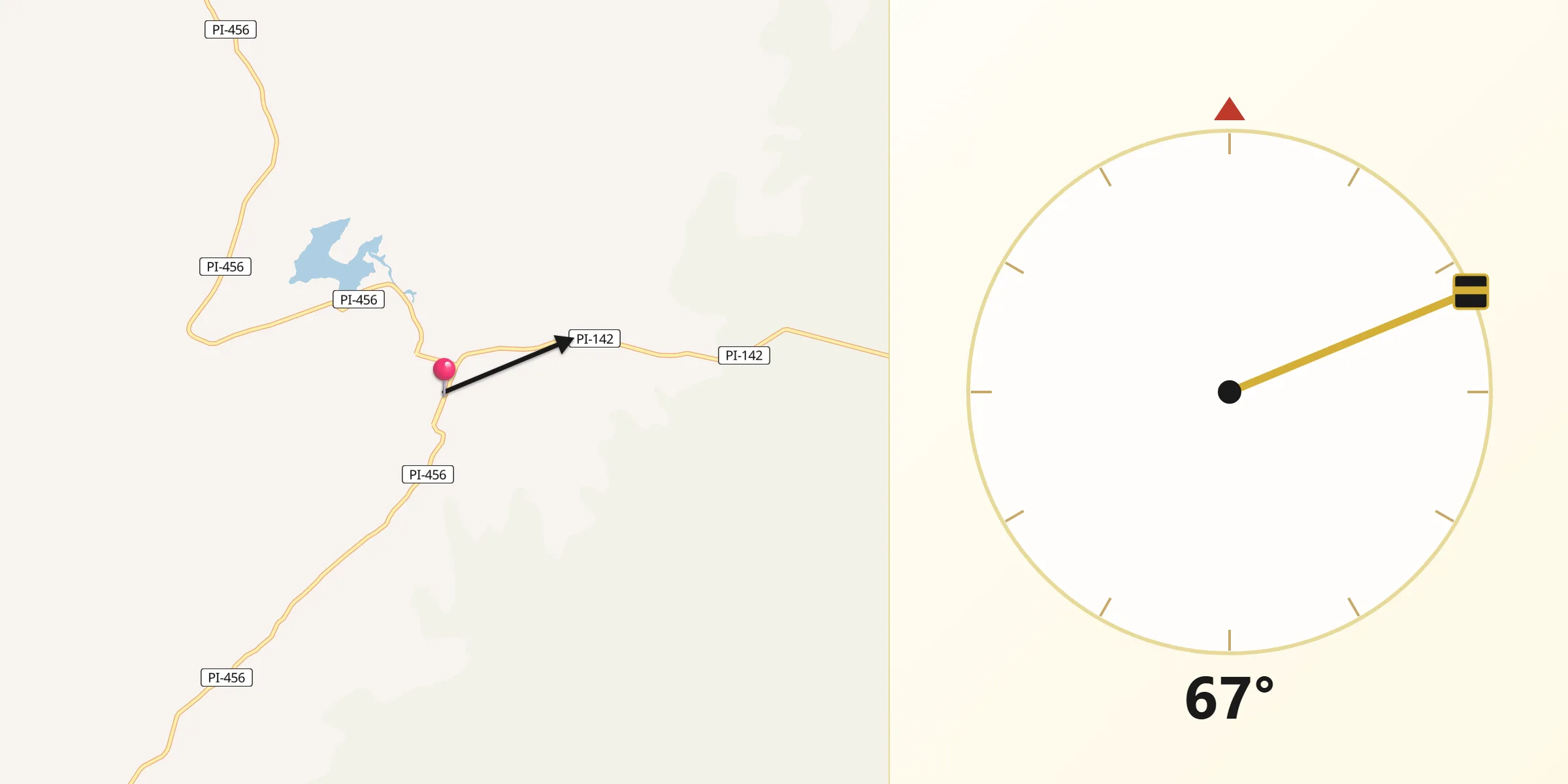 Direção da Qibla a partir de Simões