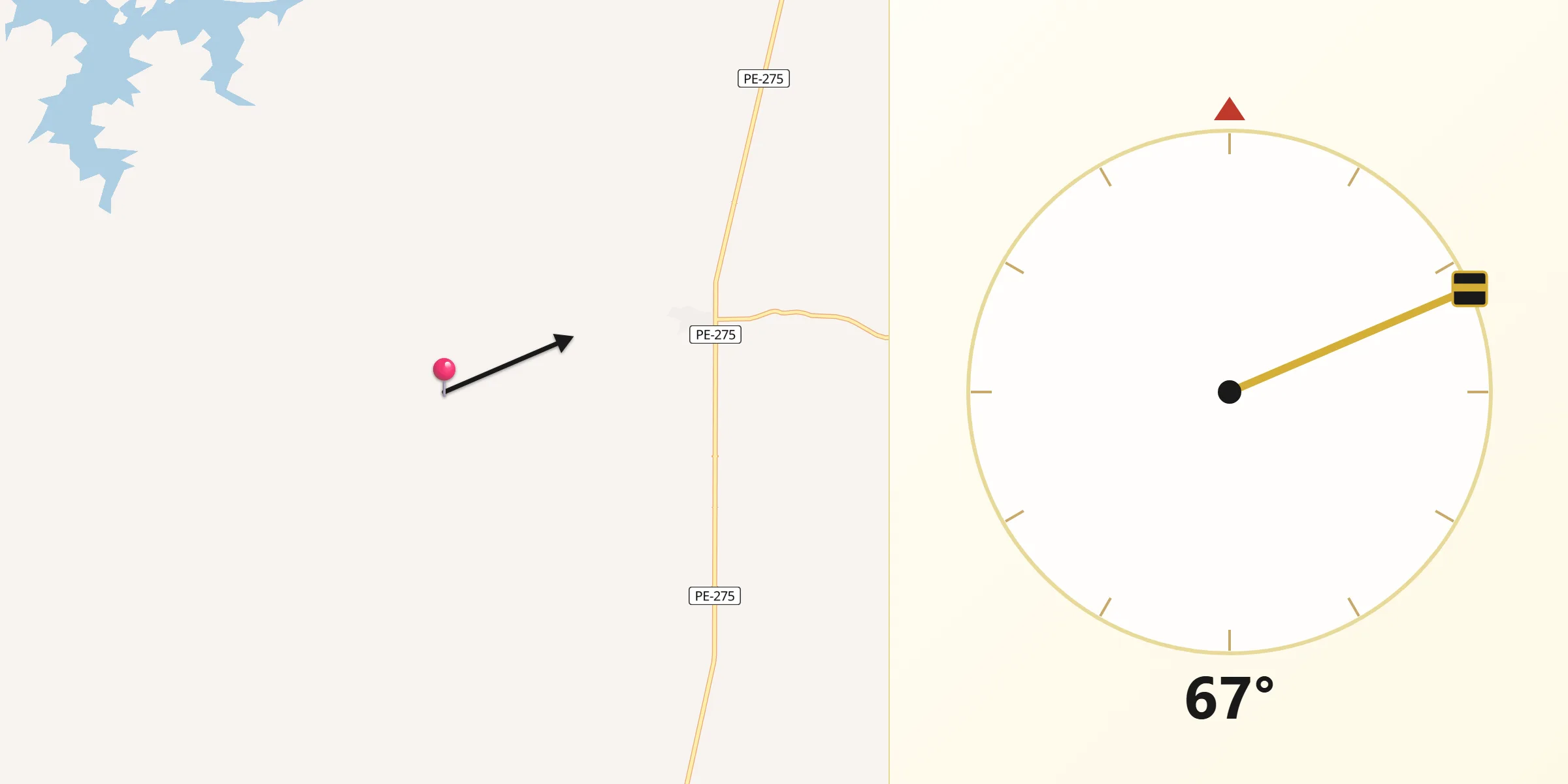 Direção da Qibla a partir de Iguaraci