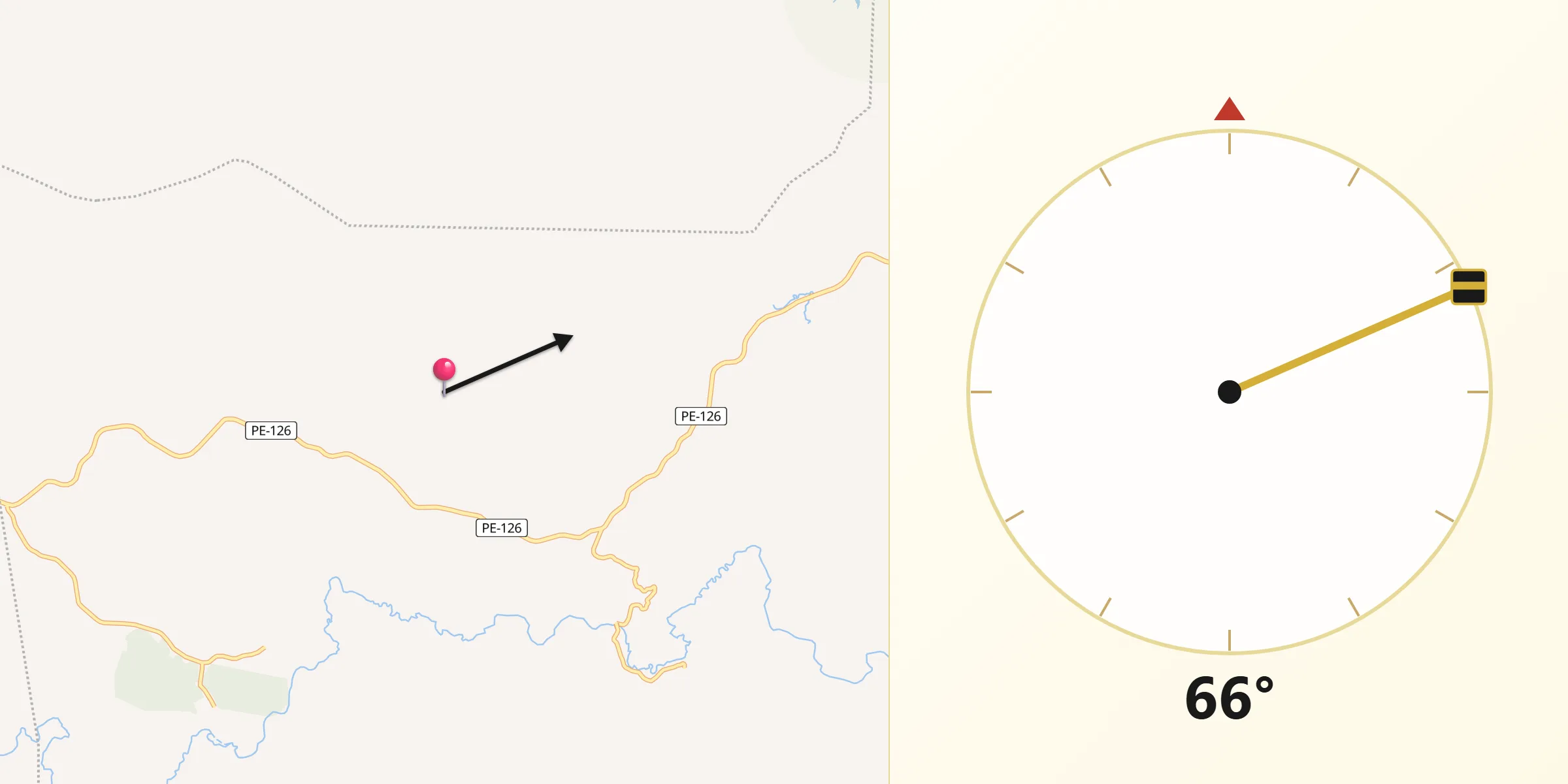 Direção da Qibla a partir de São Benedito do Sul