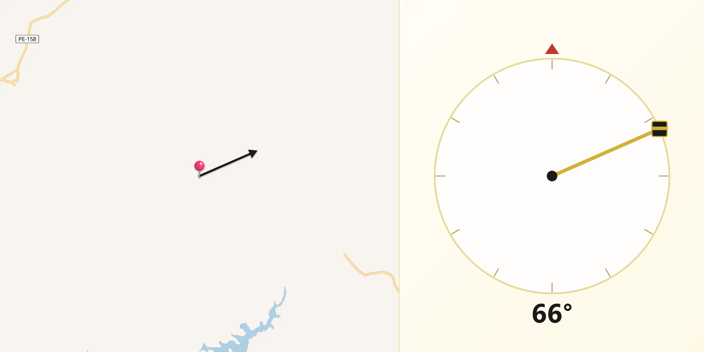 Direção da Qibla a partir de Jurema
