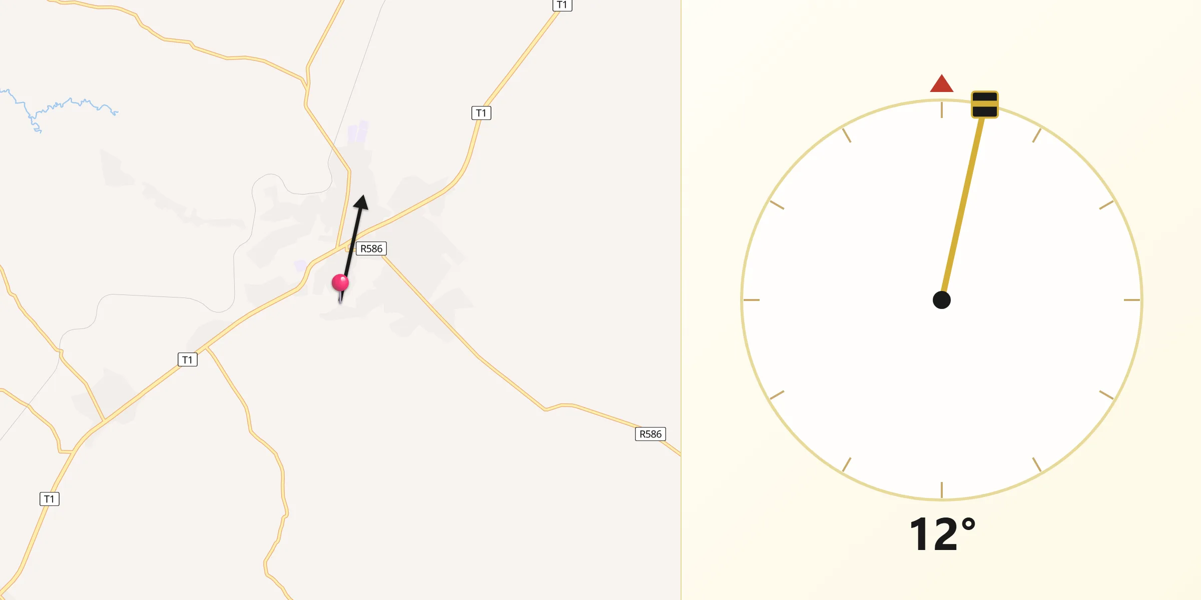 Qibla Direction from Vwawa