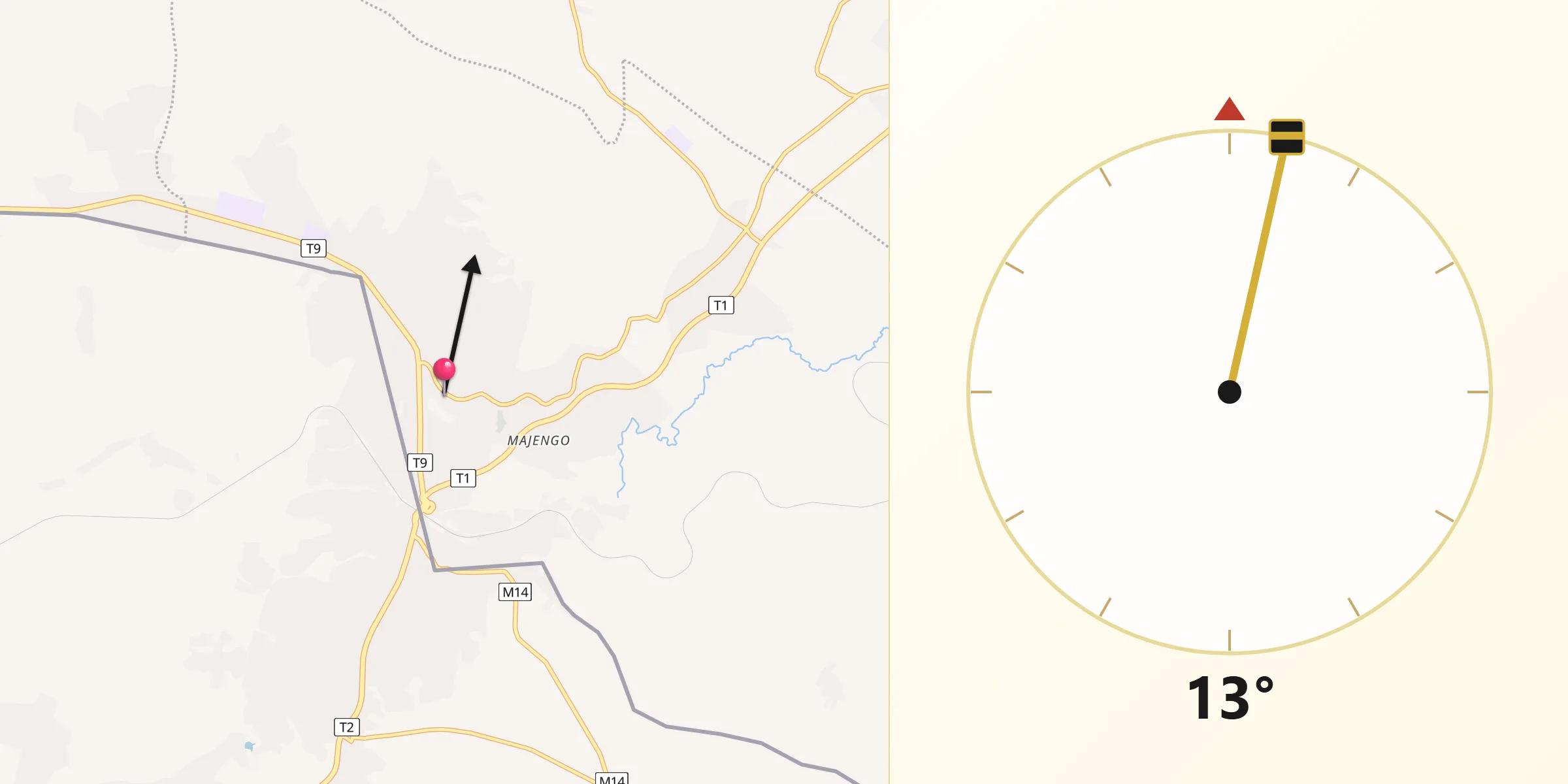 Qibla Direction from Tunduma