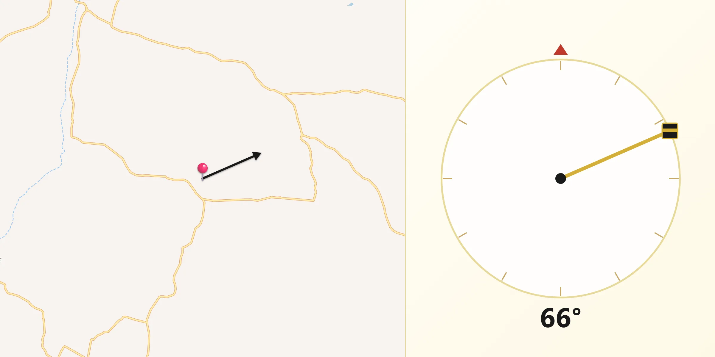 Direção da Qibla a partir de Batalha
