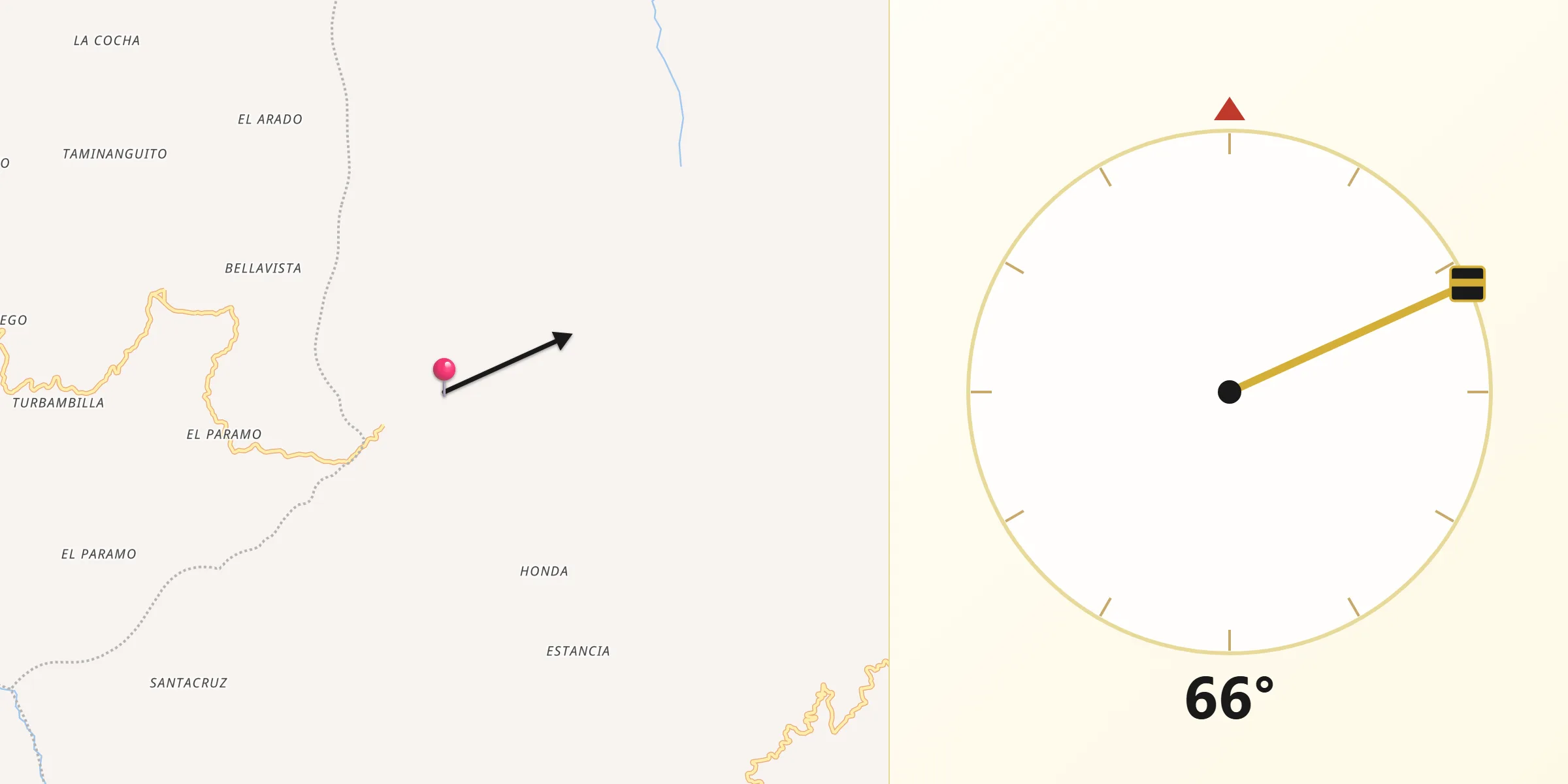 Dirección de la Qibla desde San Lorenzo