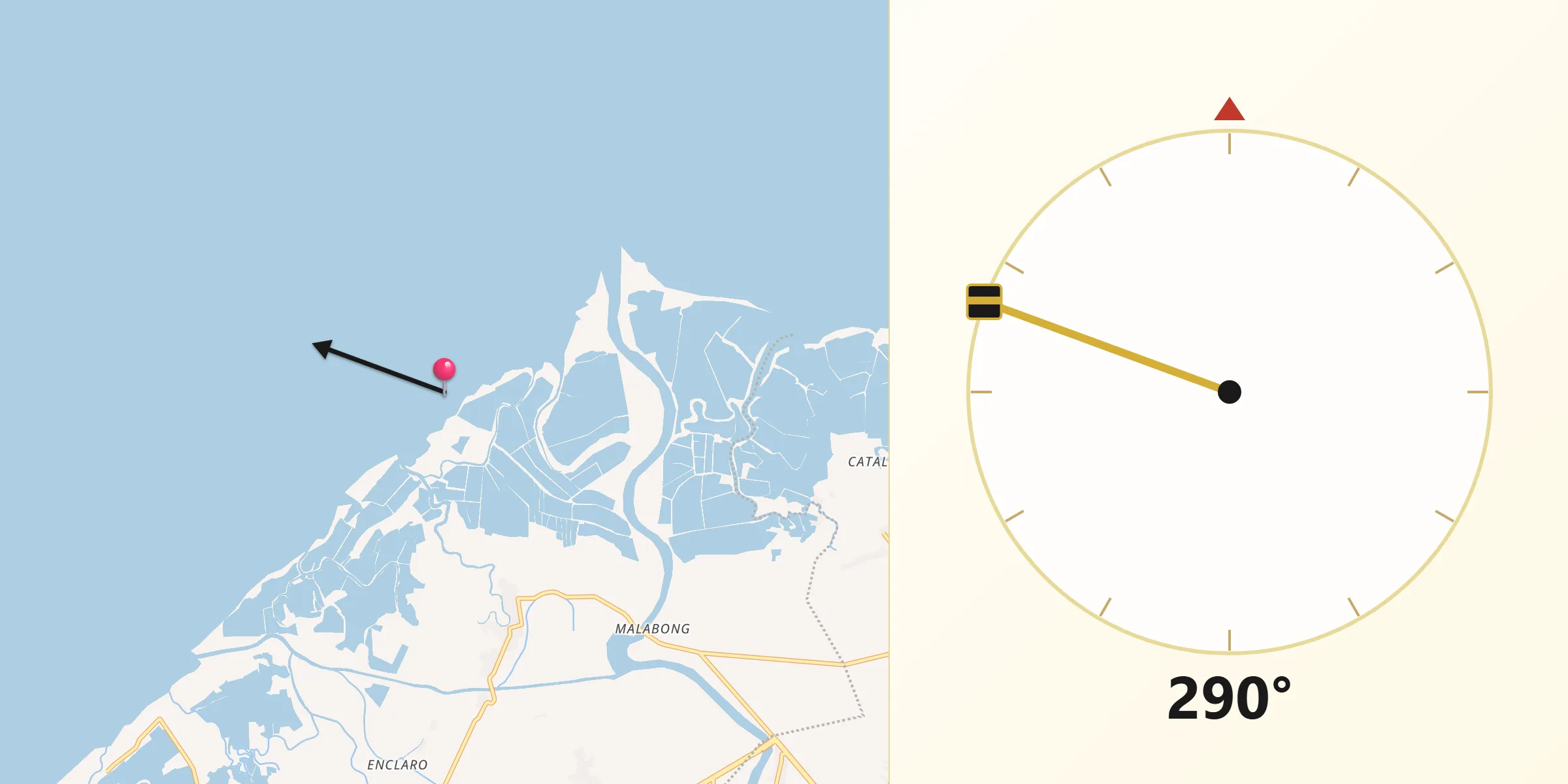 Qibla Direction from Himamaylan
