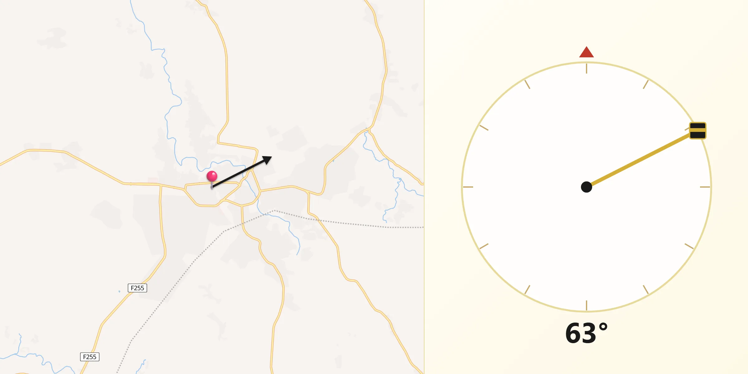 Qibla Direction from Mubi