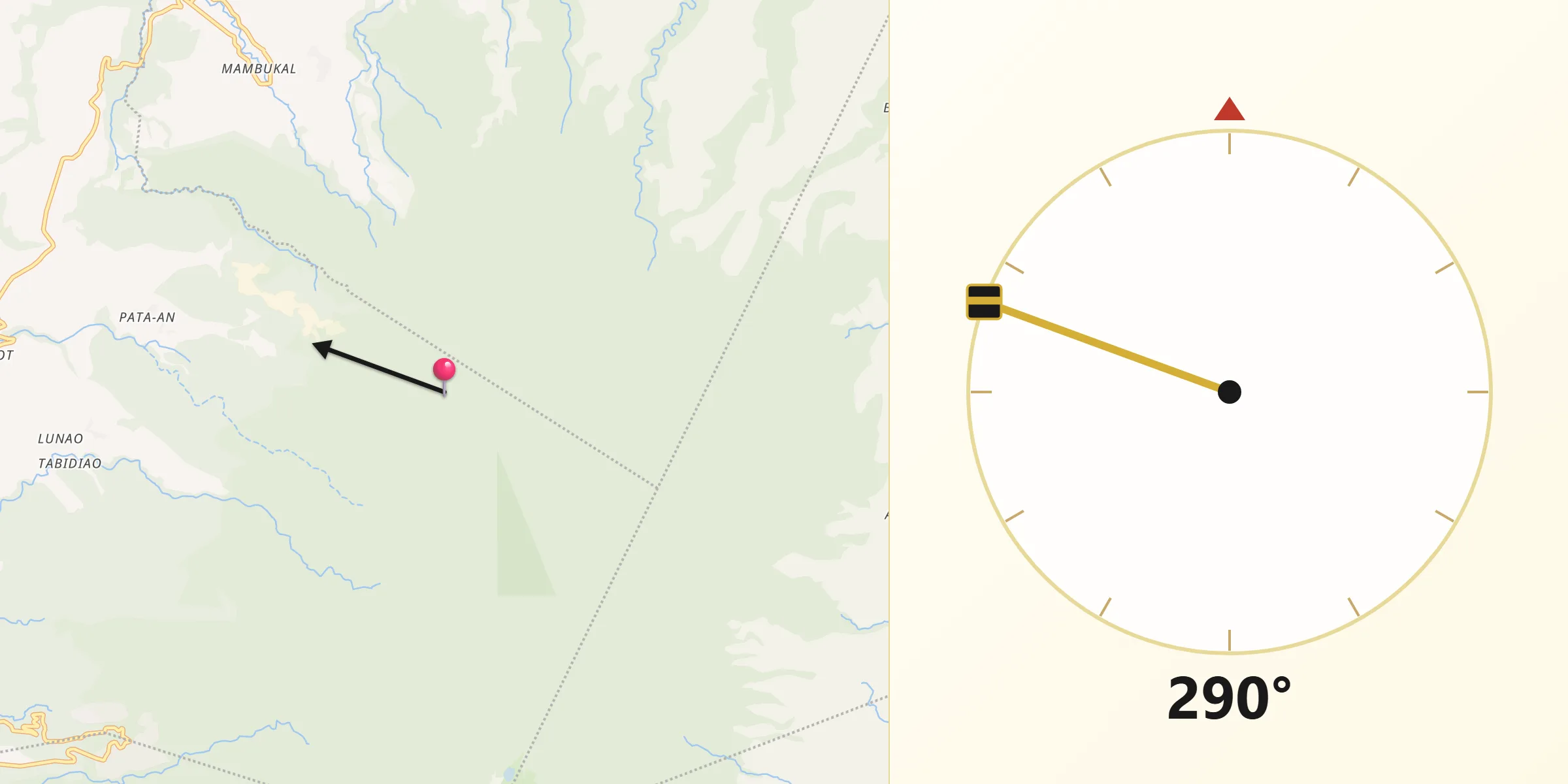 Qibla Direction from San Carlos