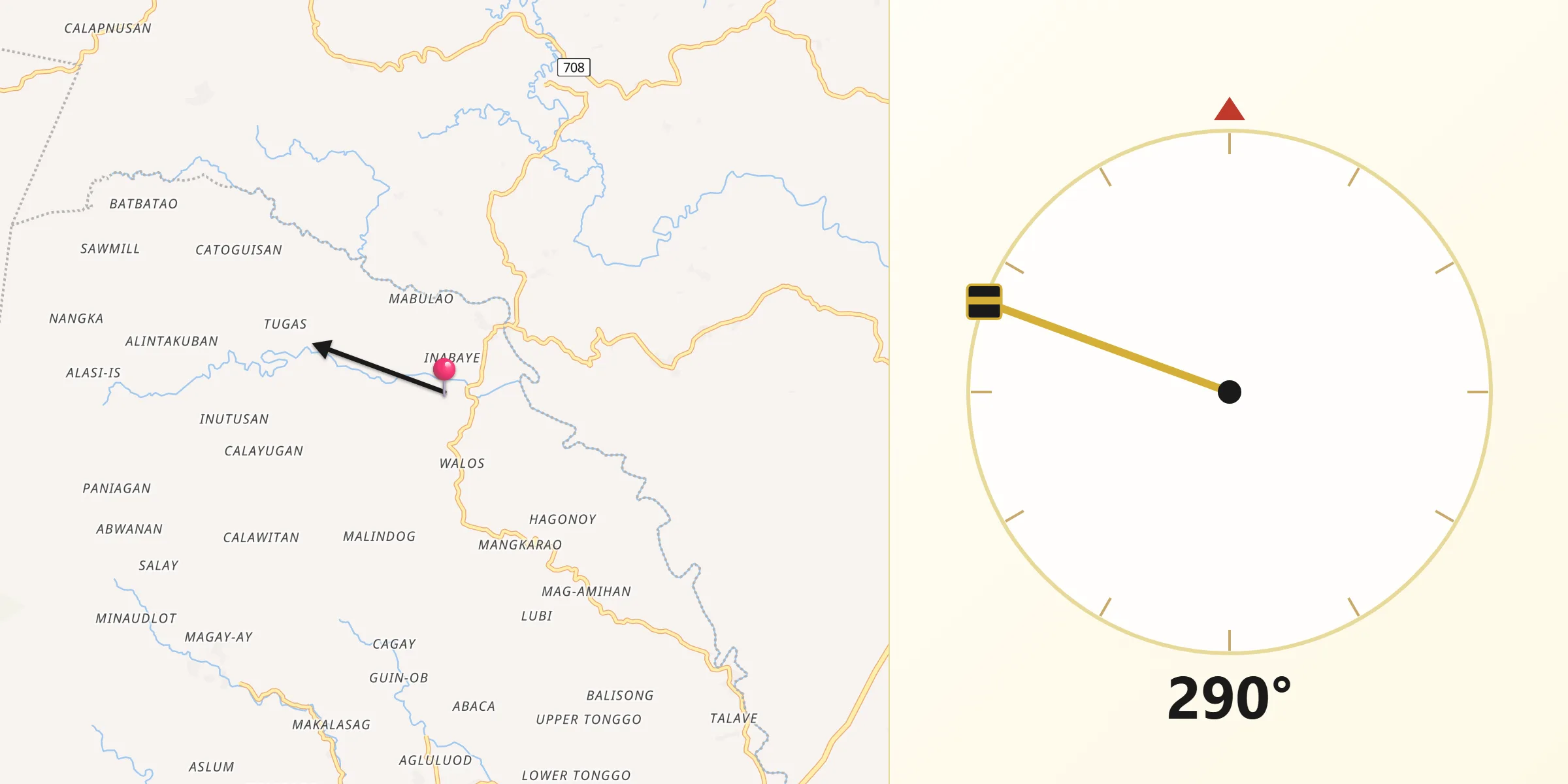 Qibla Direction from Ualog