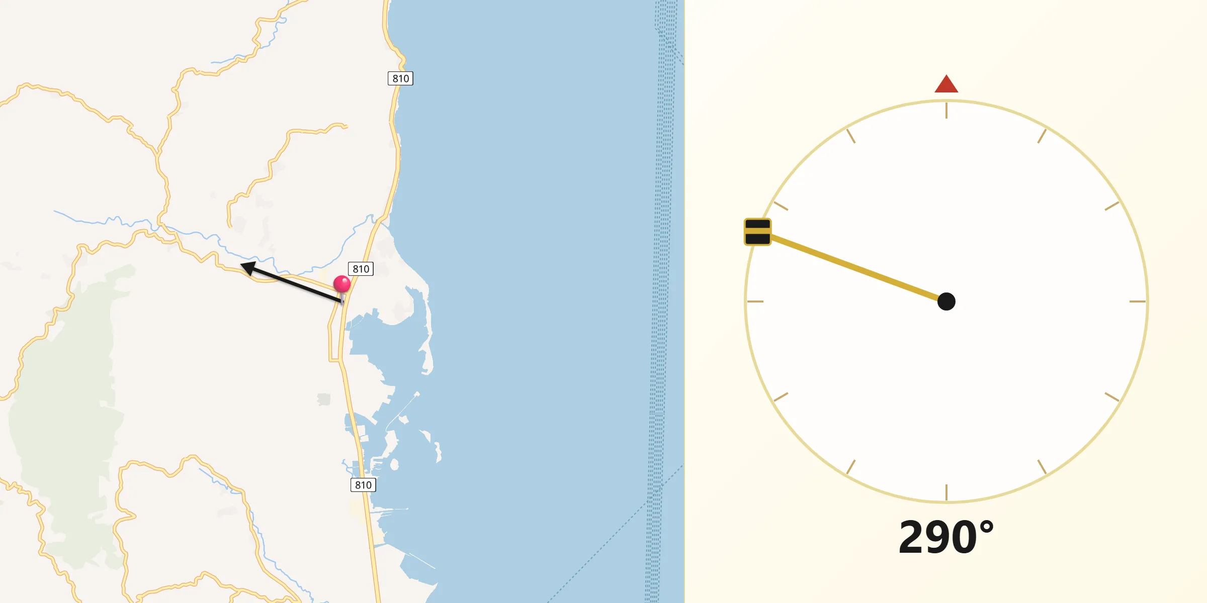 Qibla Direction from Cogan