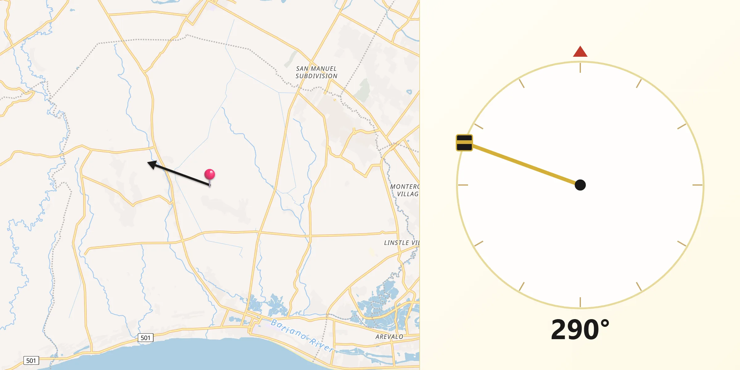 Qibla Direction from Iloilo City
