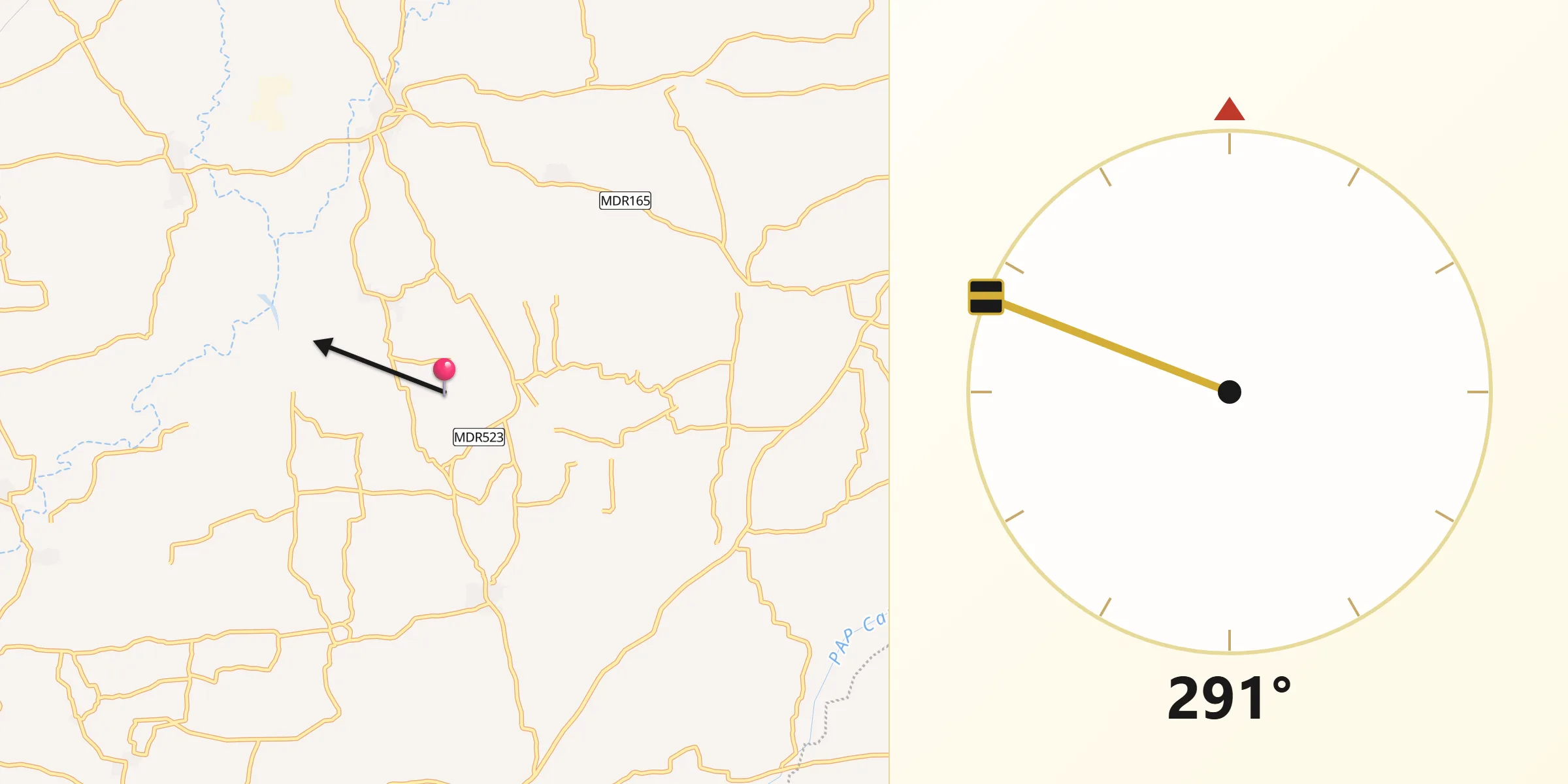 Qibla Direction from Coimbatore