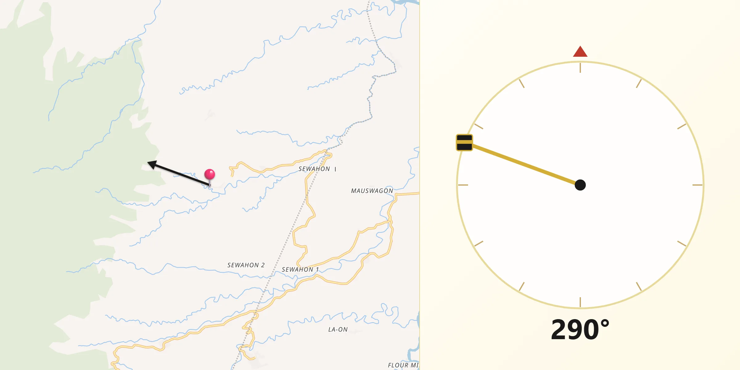Qibla Direction from Escalante