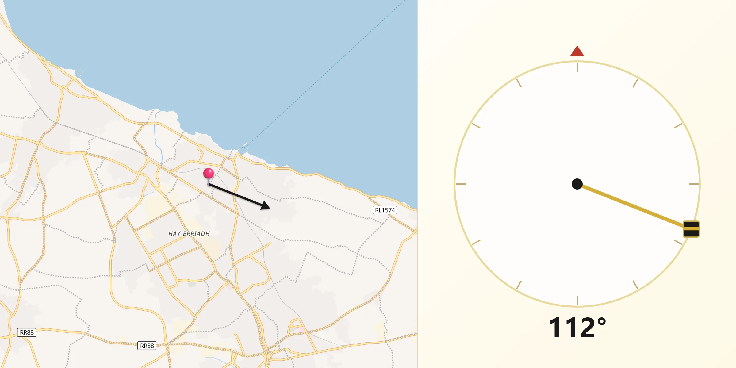 Qibla Riktning från Alvesta