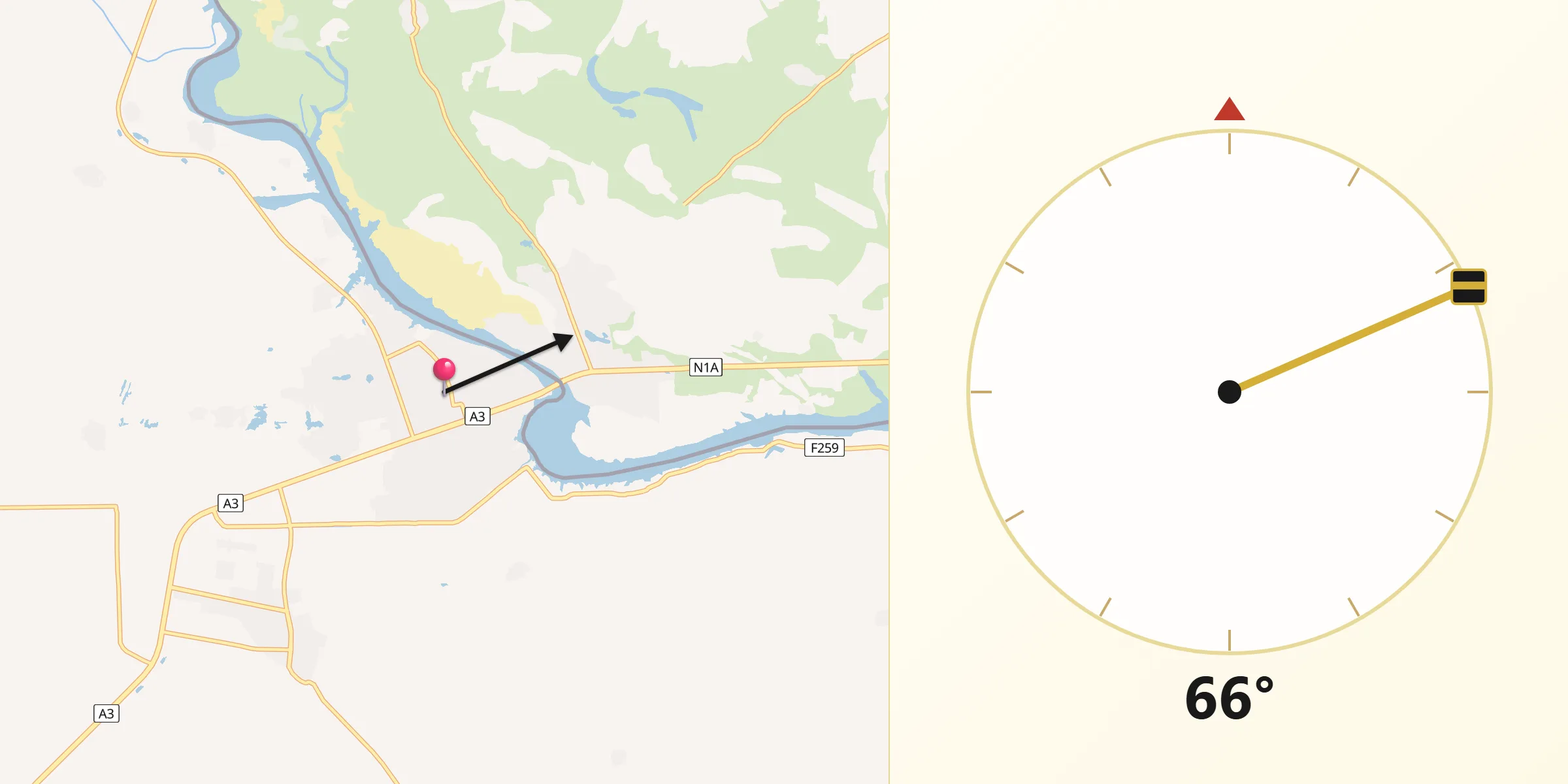Qibla Direction from Gamboru