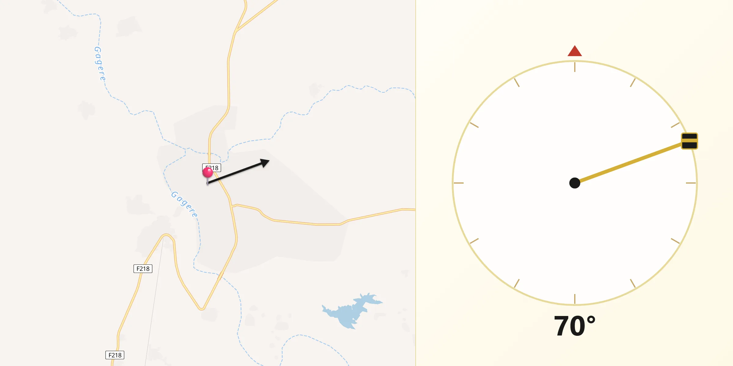 Qibla Direction from Kaura Namoda