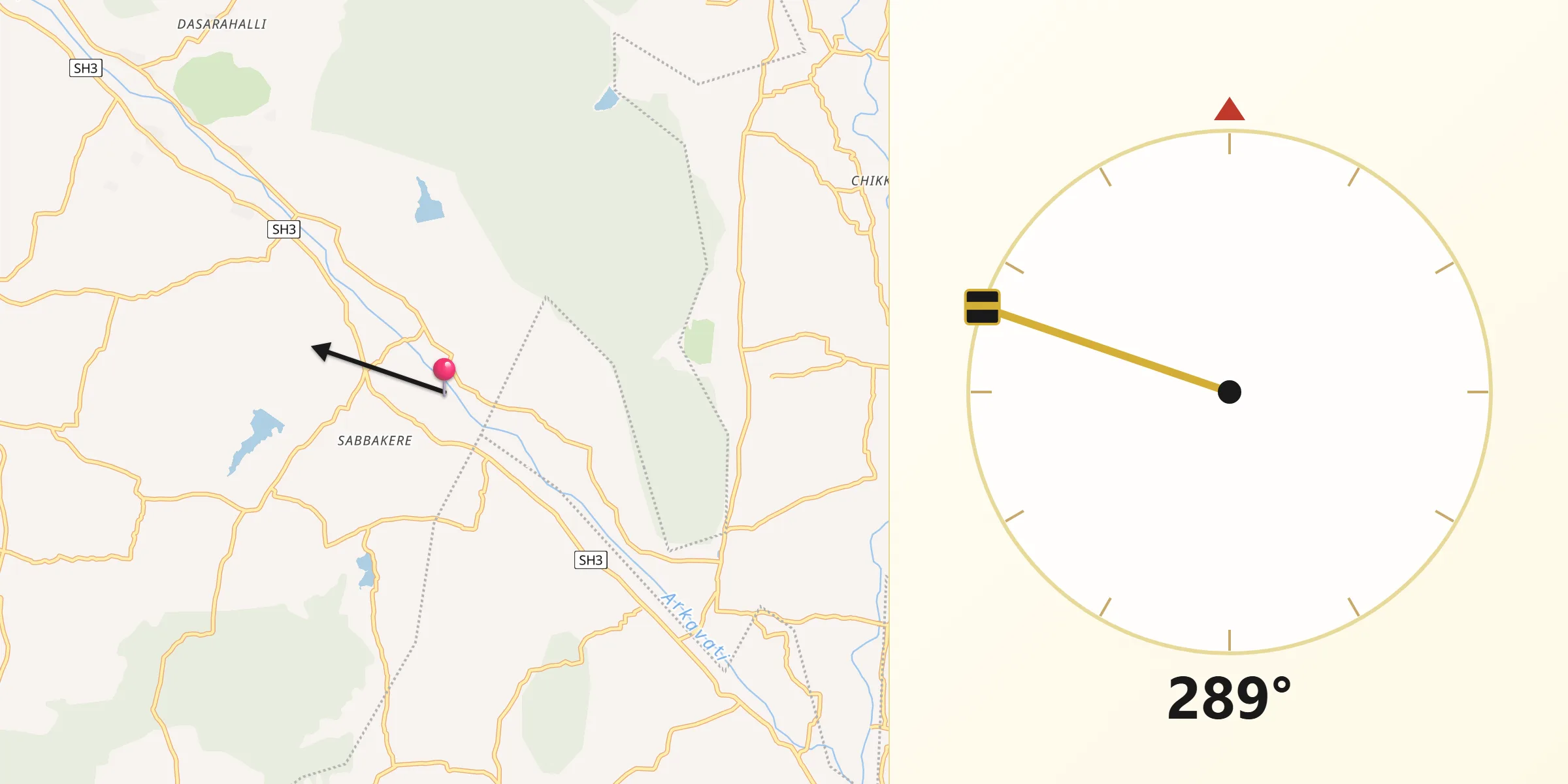Ramanagara سے مکہ کی سمت