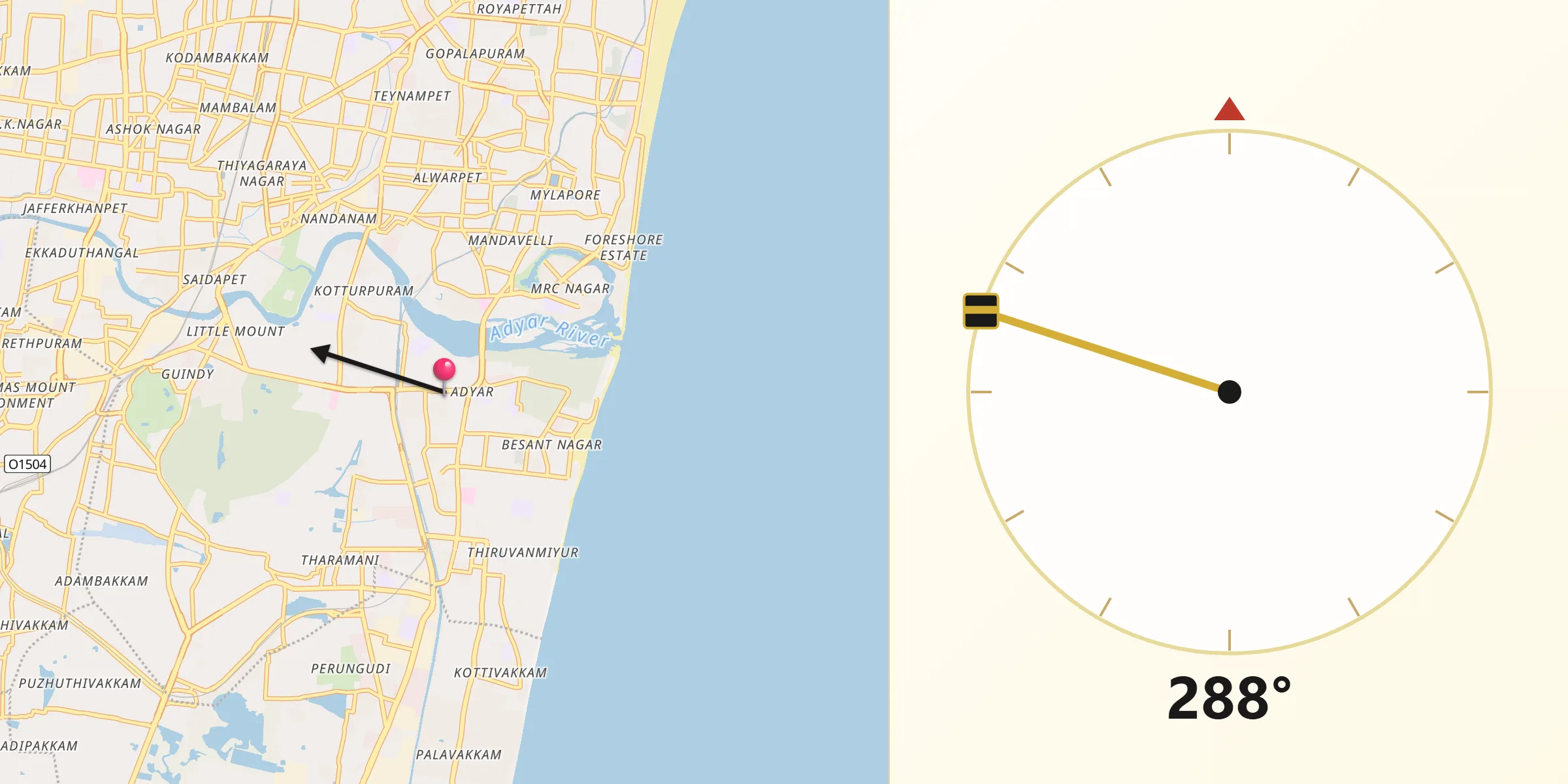Gandhi Nagar থেকে কিবলার দিক
