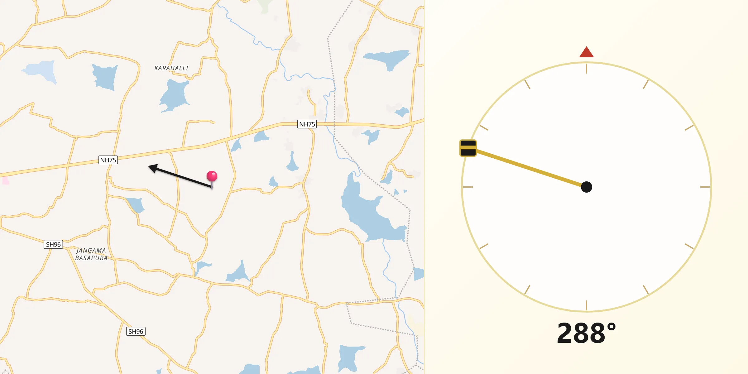 Qibla Direction from Kolar