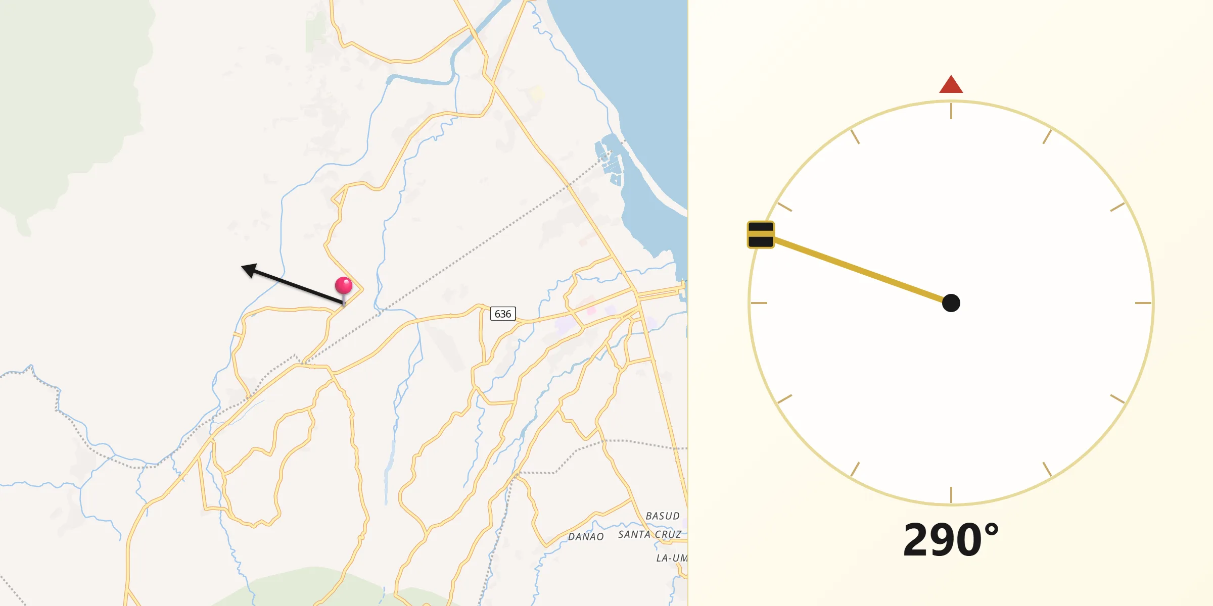 Qibla Direction from Estancia