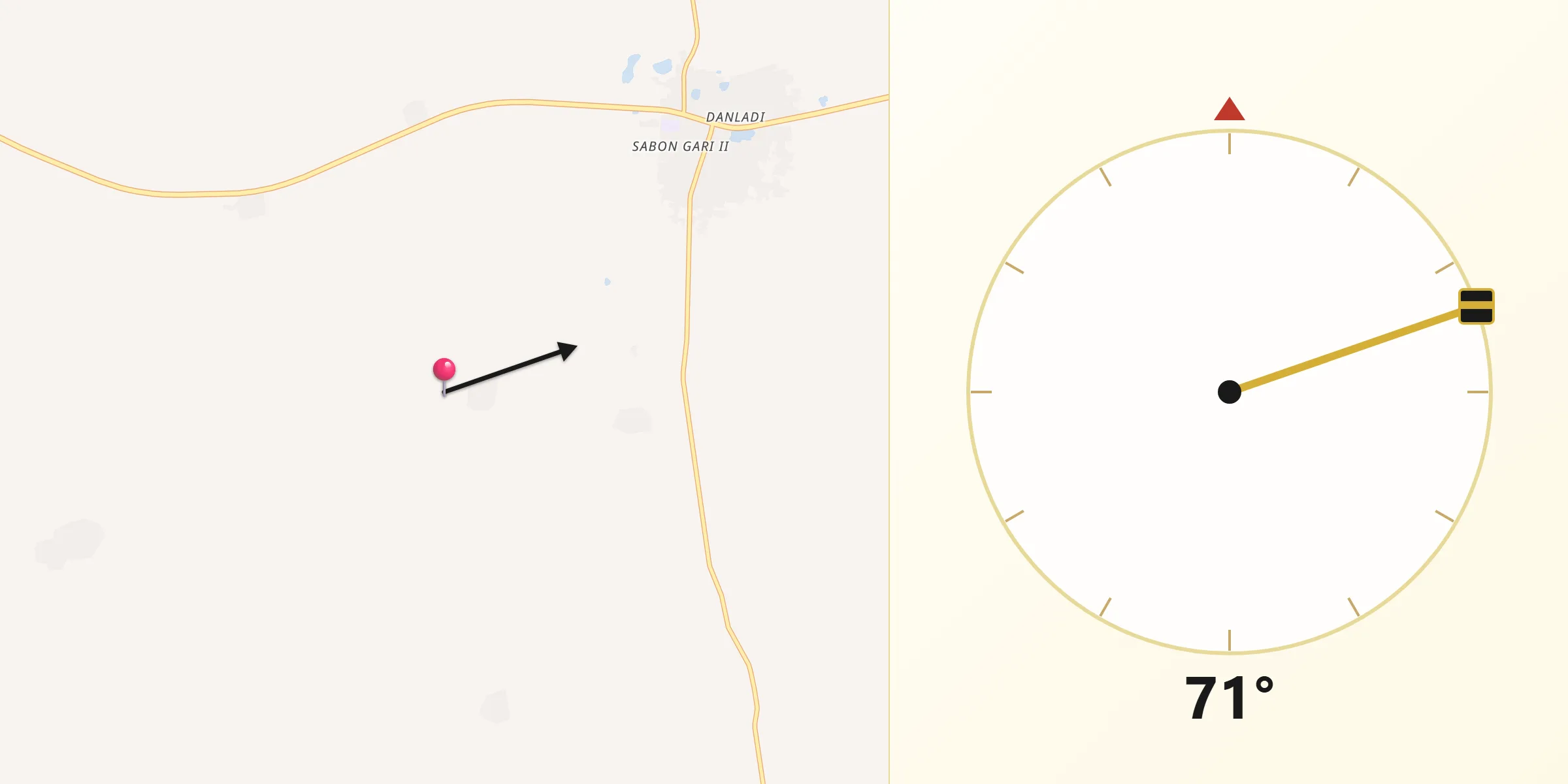 Alkibla daga Département d’Aguié zuwa Makka