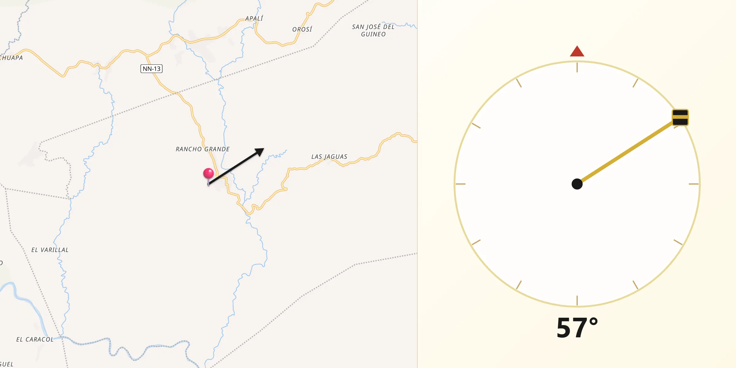 Dirección de la Qibla desde Ciudad Antigua