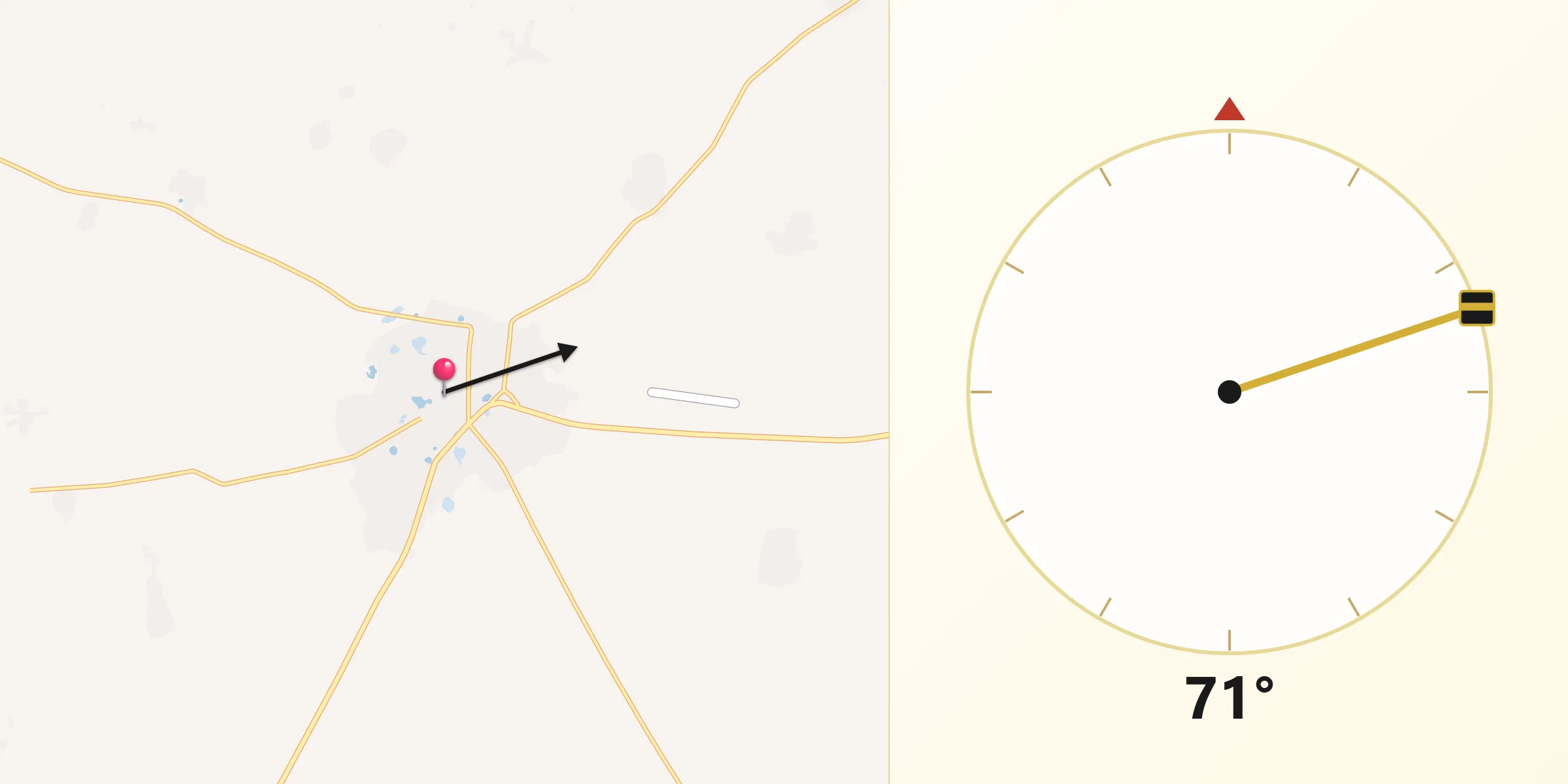اتجاه القبلة من تيساوا