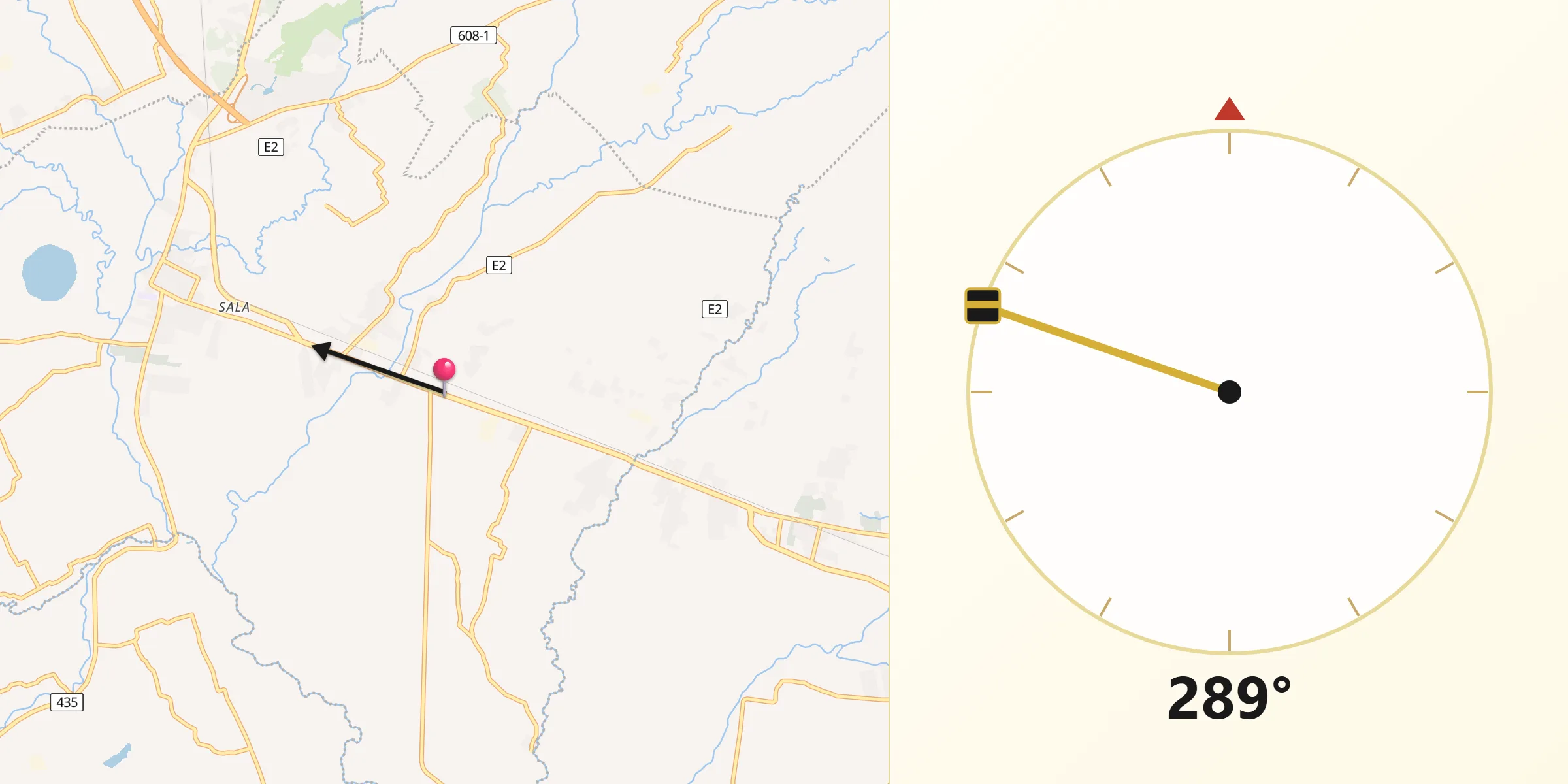 Qibla Direction from Candelaria