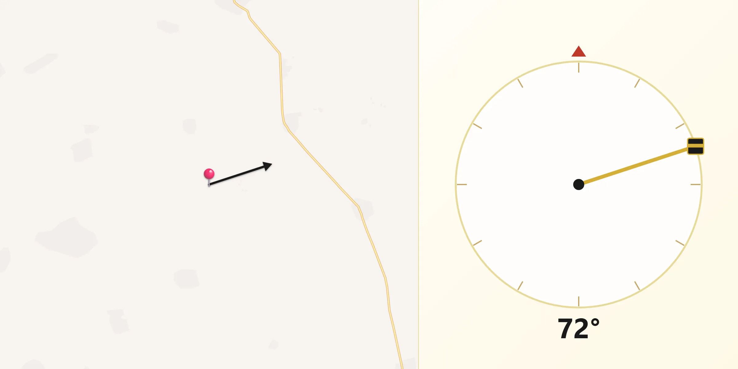 Alkibla daga Département de Mayahi zuwa Makka