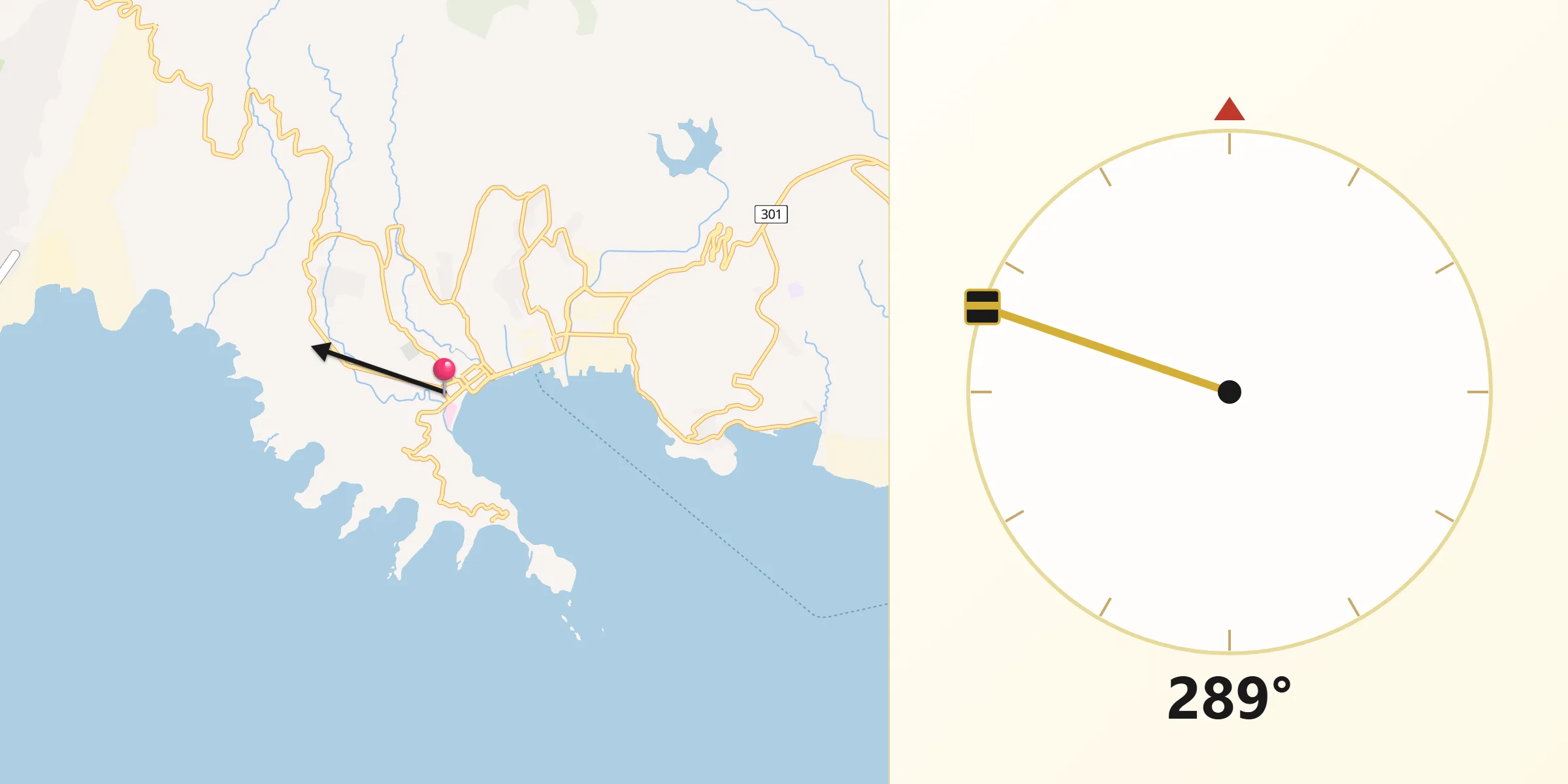 Qibla Direction from Mariveles