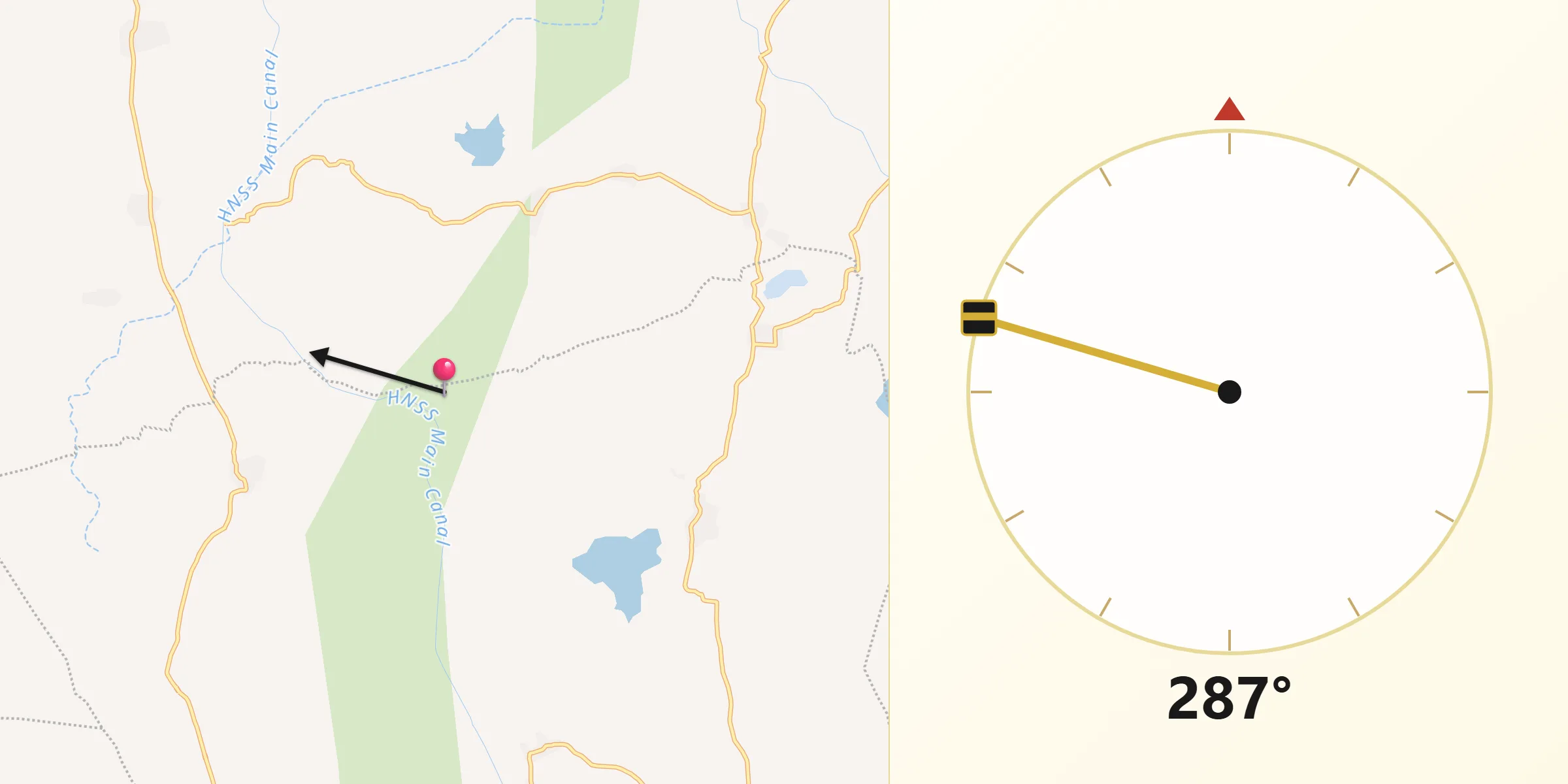 Qibla Direction from Anantapur