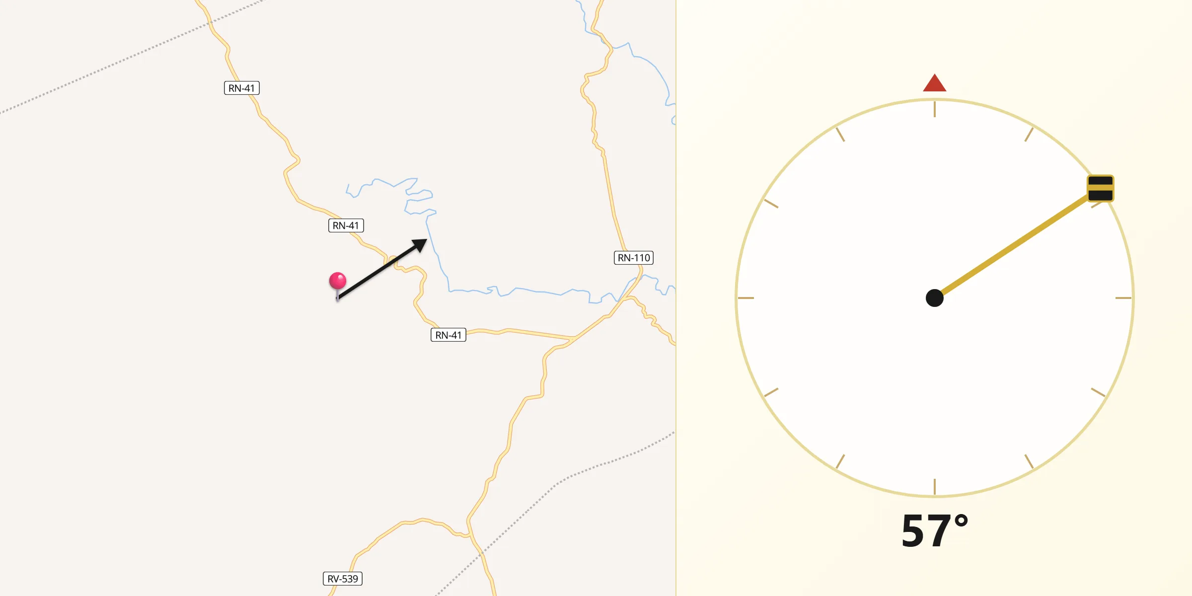 Dirección de la Qibla desde Salamá