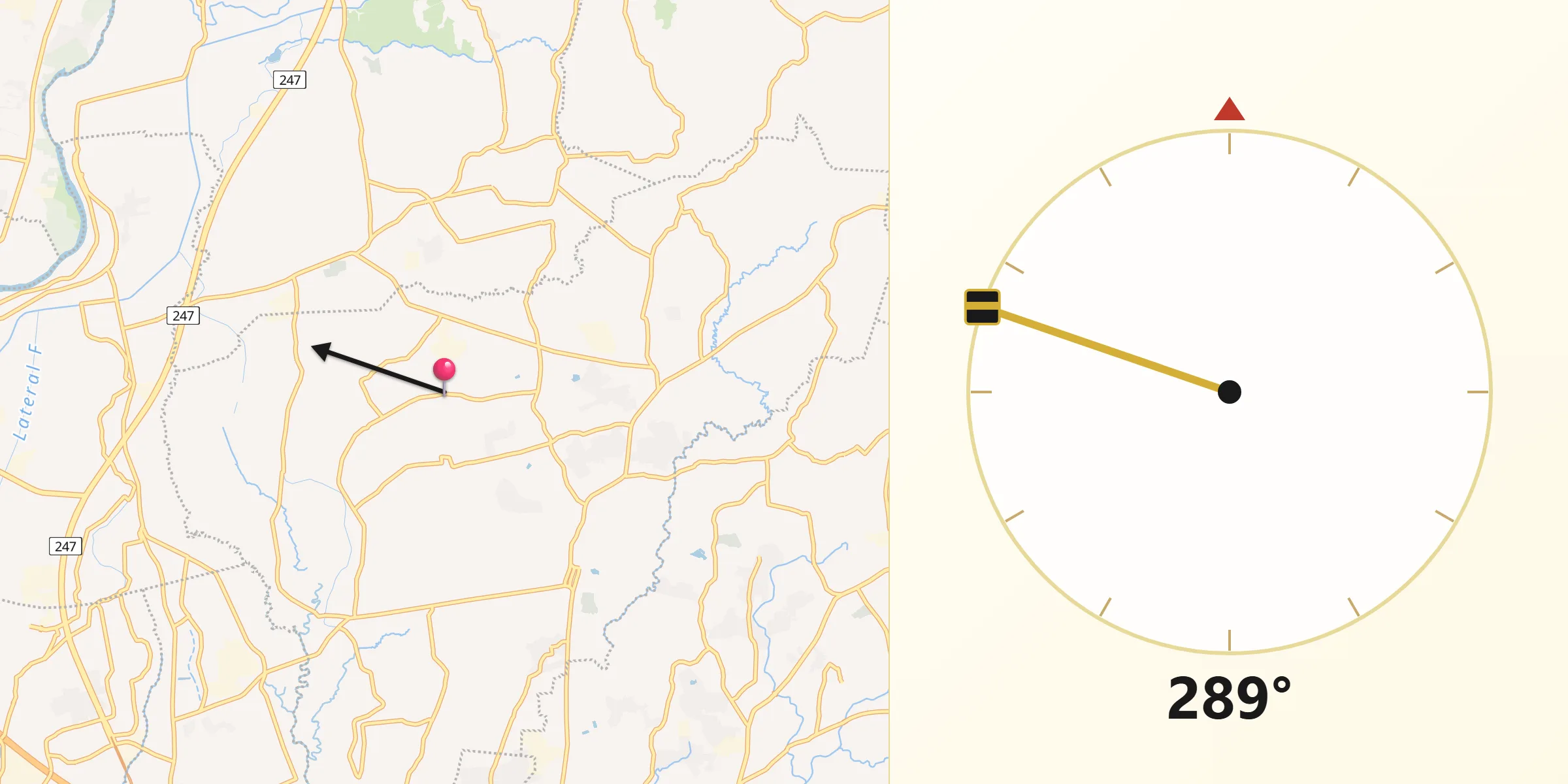 Qibla Direction from Bagong Barrio
