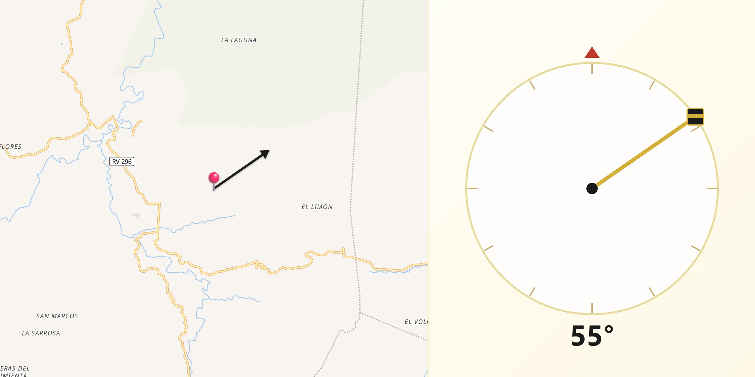 Dirección de la Qibla desde Buenos Aires