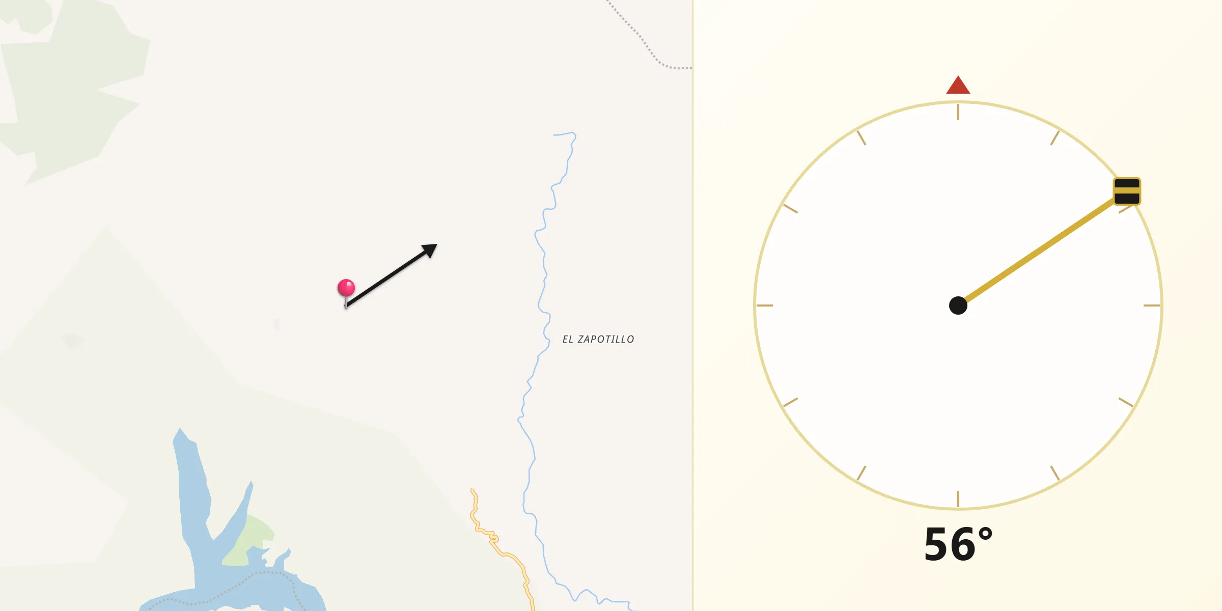 Dirección de la Qibla desde Victoria